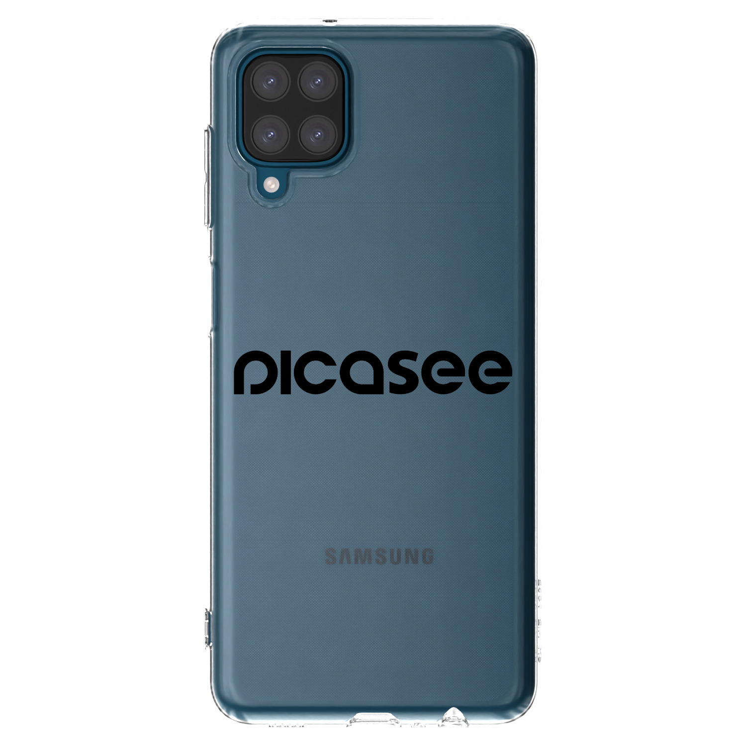 Picasee silikonski prozorni ovitek za Samsung Galaxy A12 A125F - Picasee - new logo - black