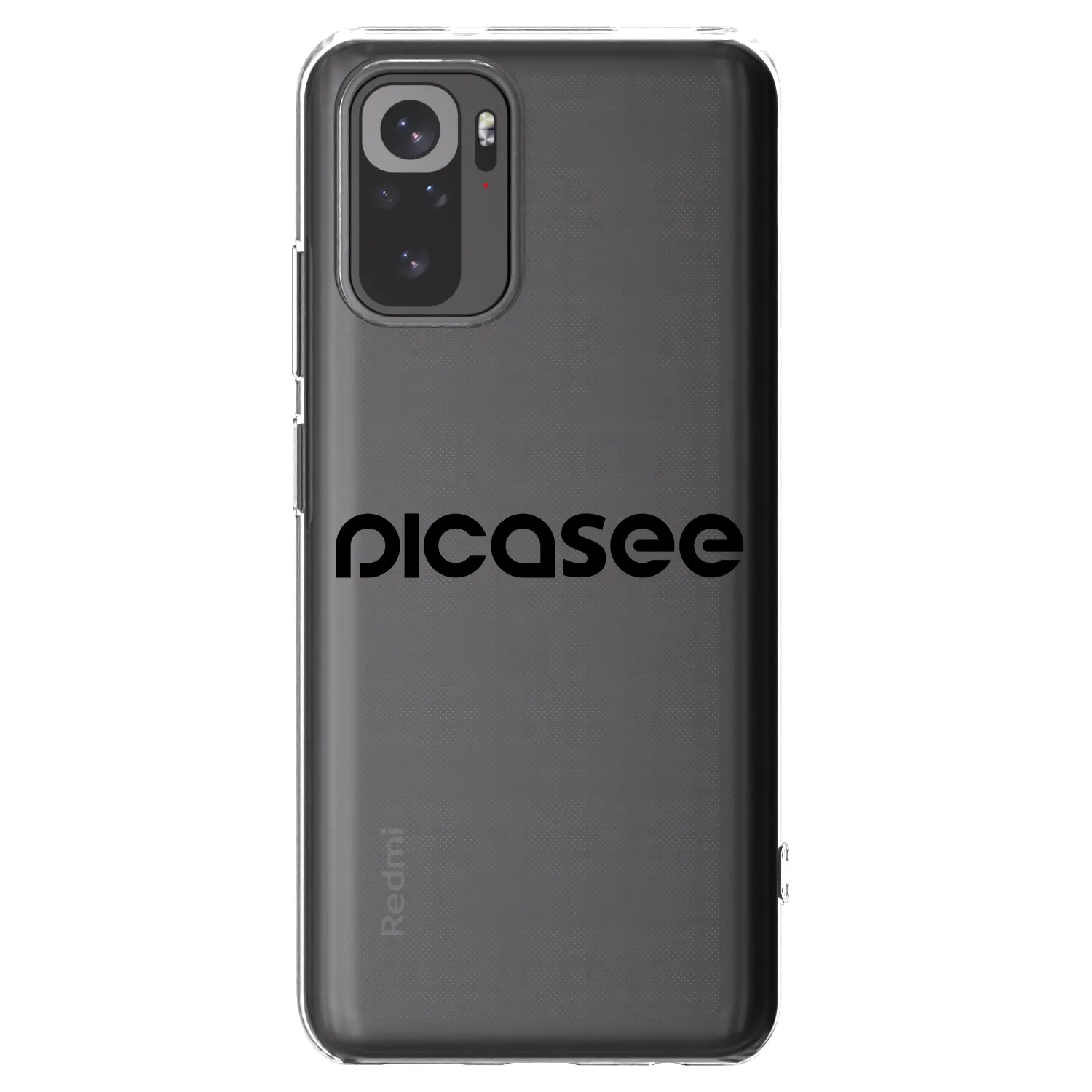 Picasee silikonski prozorni ovitek za Xiaomi Redmi Note 10S - Picasee - new logo - black
