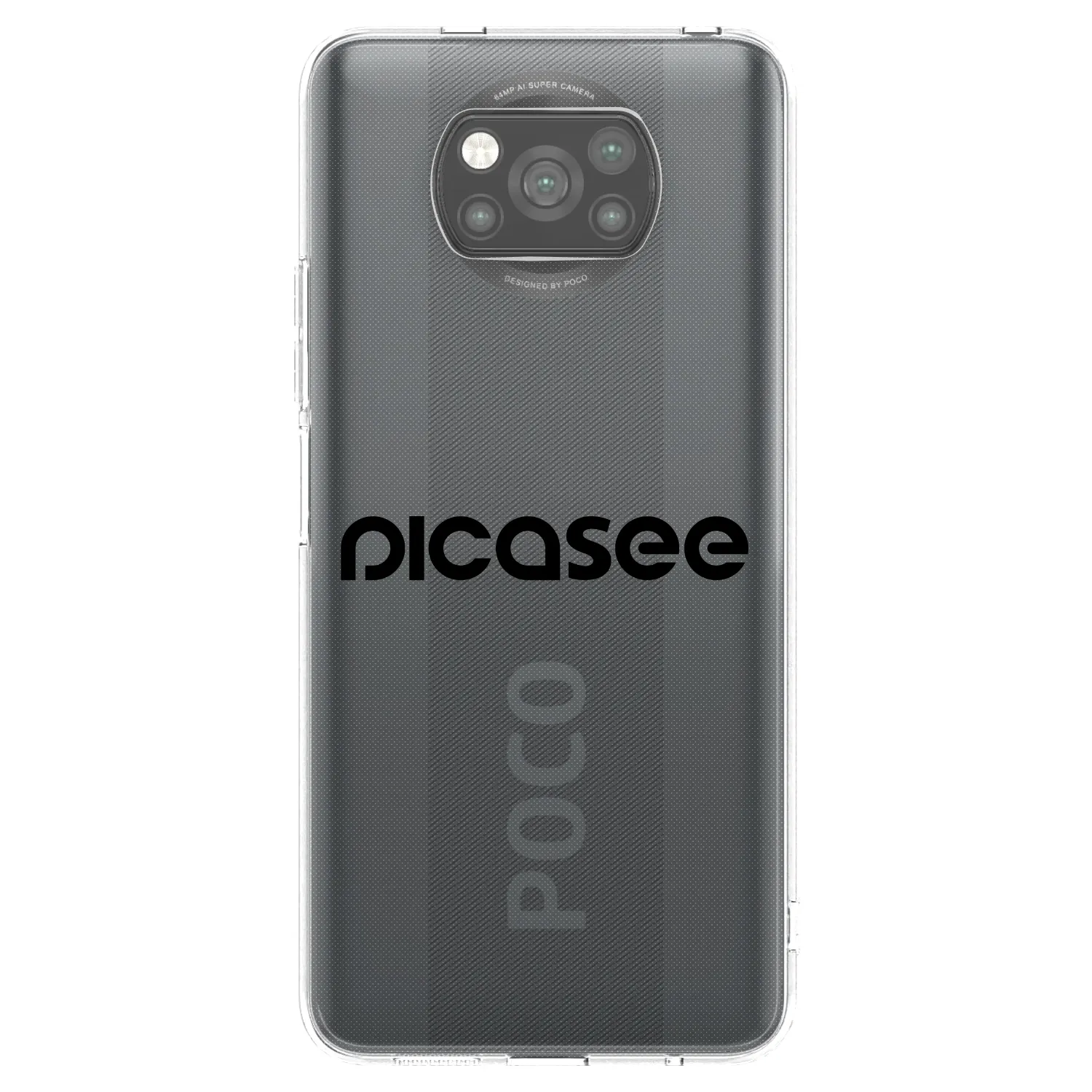 Picasee silikonski črni ovitek za Xiaomi Poco X3 Pro - Picasee - new logo - black