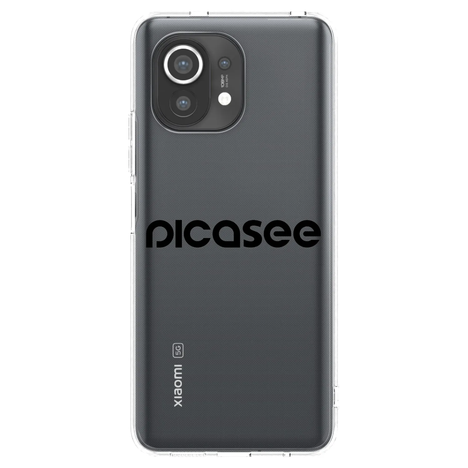 Picasee silikonski prozorni ovitek za Xiaomi Mi 11 - Picasee - new logo - black