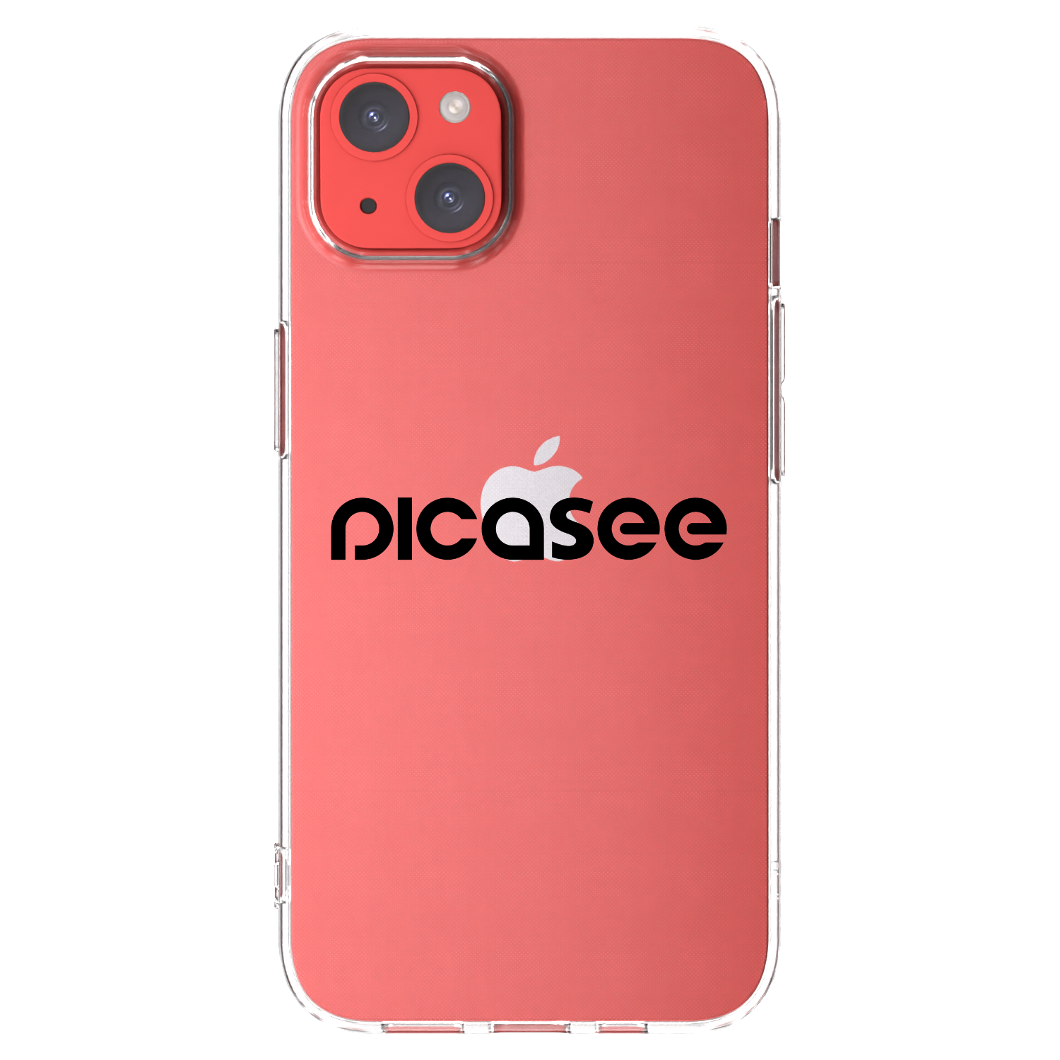 Picasee silikonski prozorni ovitek za Apple iPhone 13 - Picasee - new logo - black