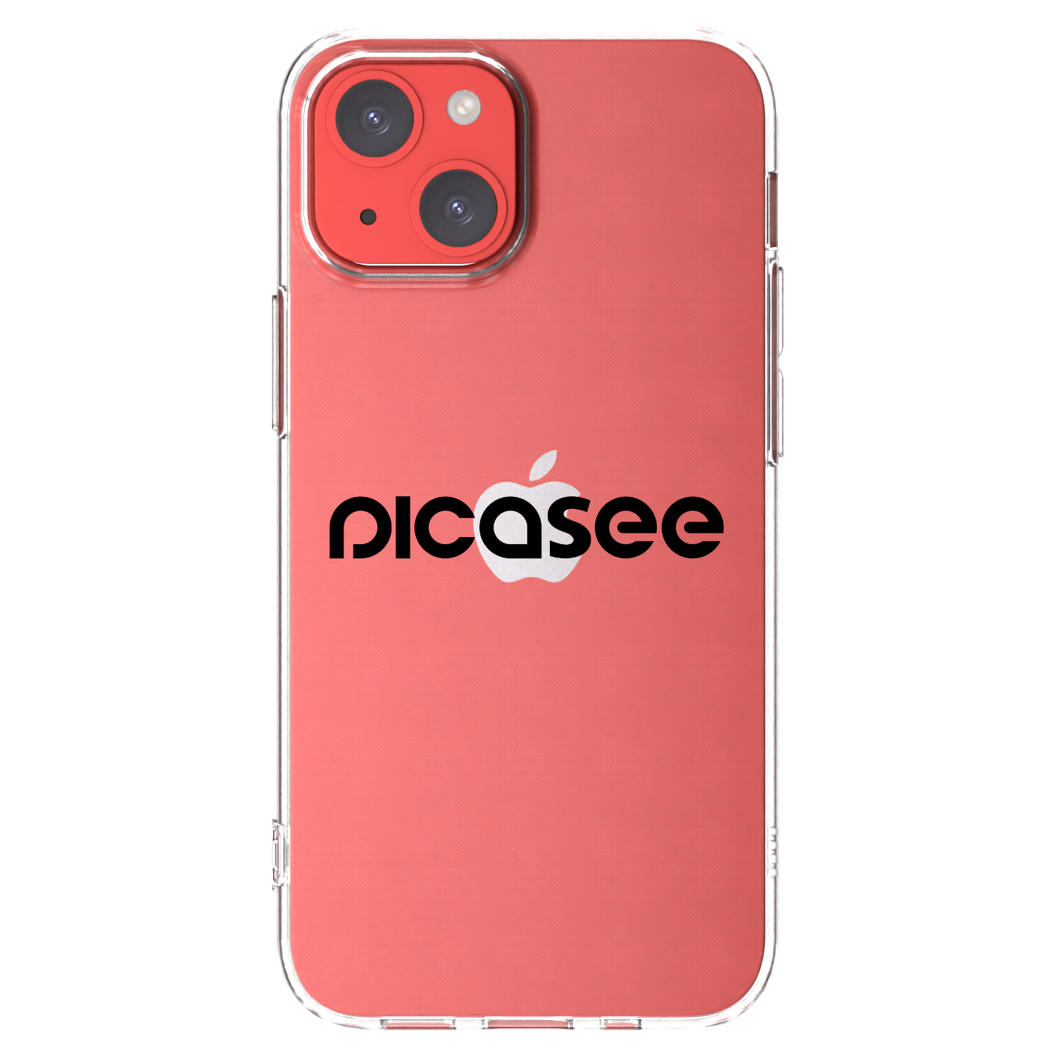 Picasee silikonski prozorni ovitek za Apple iPhone 13 mini - Picasee - new logo - black