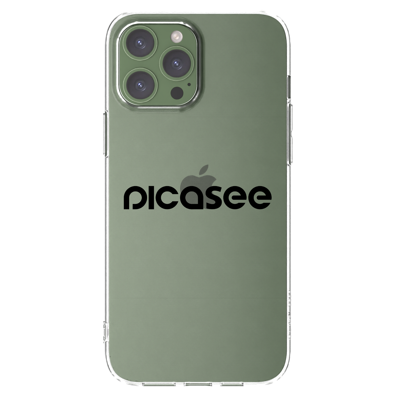 Picasee silikonski prozorni ovitek za Apple iPhone 13 Pro Max - Picasee - new logo - black