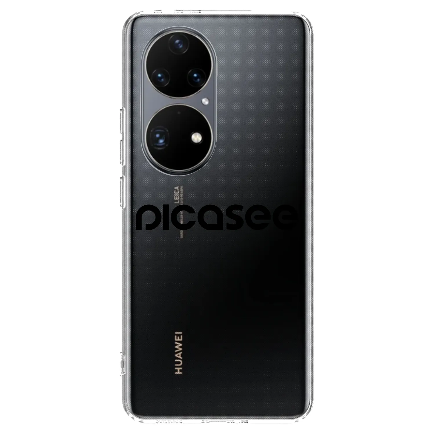 Picasee silikonski prozorni ovitek za Huawei P50 - Picasee - new logo - black