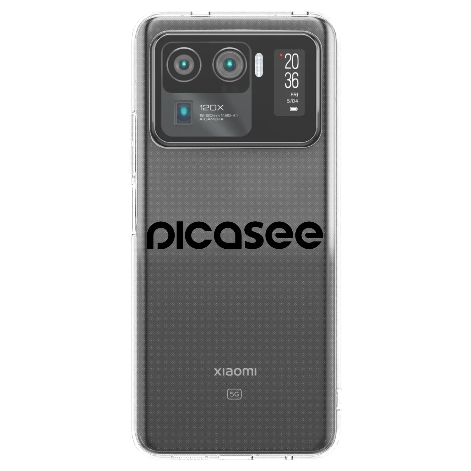 Picasee silikonski prozorni ovitek za Xiaomi Mi 11 Ultra - Picasee - new logo - black