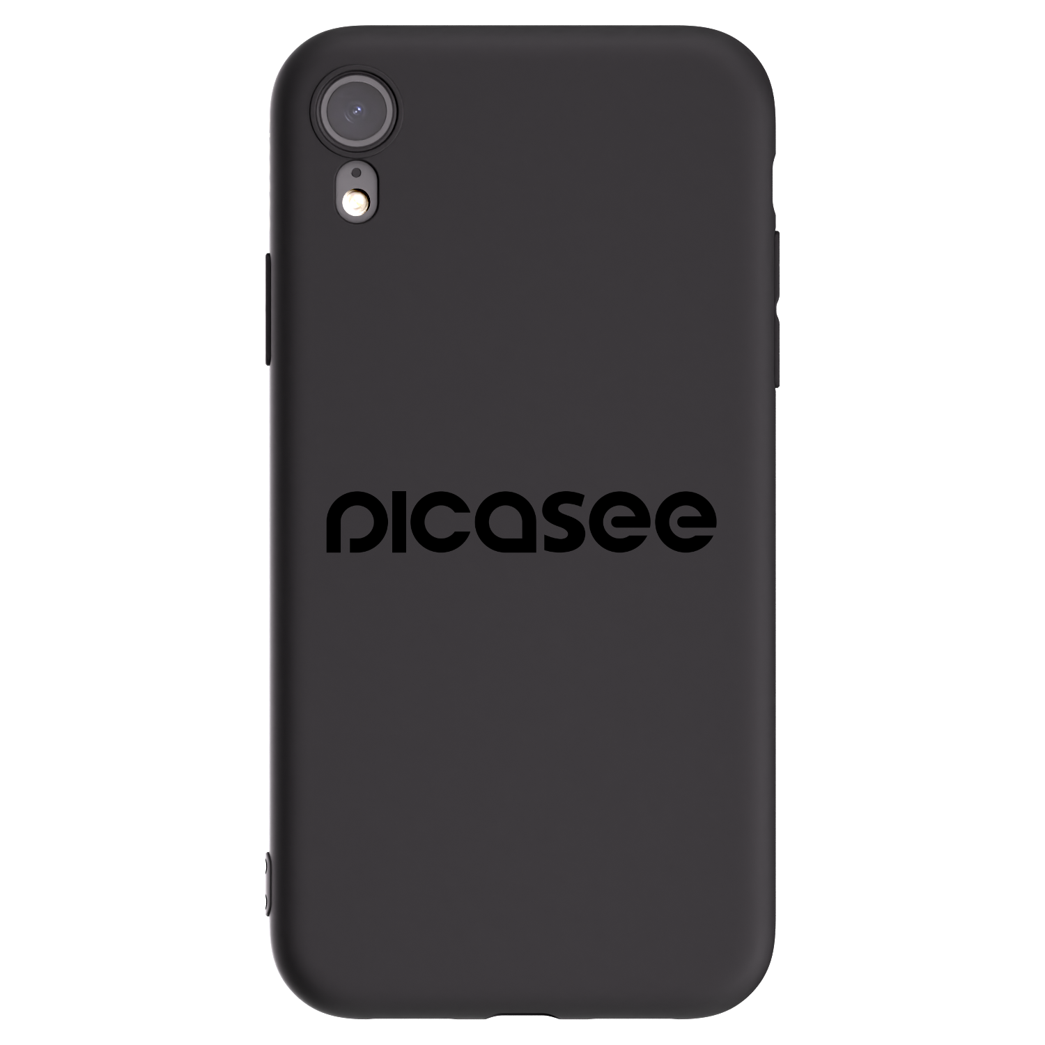 Picasee silikonski črni ovitek za Apple iPhone XR - Picasee - new logo - black