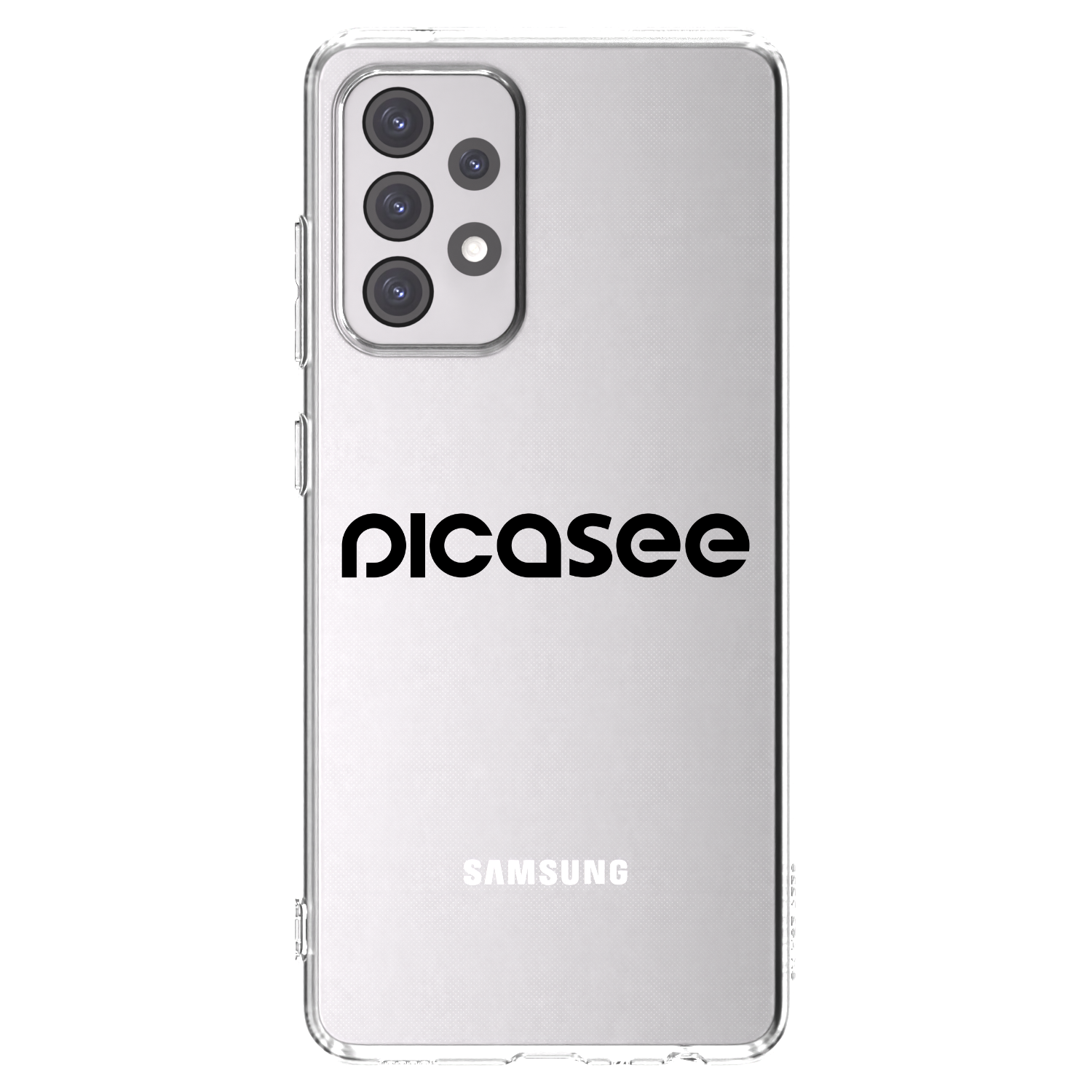 Picasee silikonski prozorni ovitek za Samsung Galaxy A52s 5G A528B - Picasee - new logo - black
