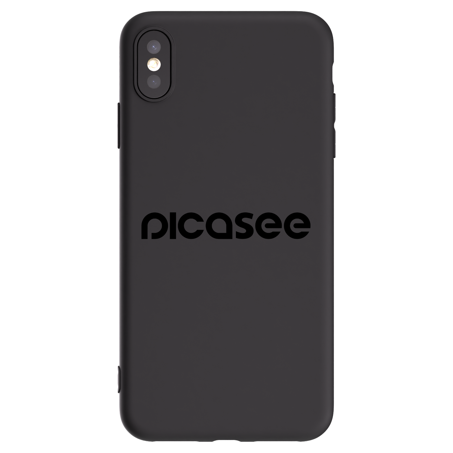Picasee silikonski črni ovitek za Apple iPhone XS Max - Picasee - new logo - black