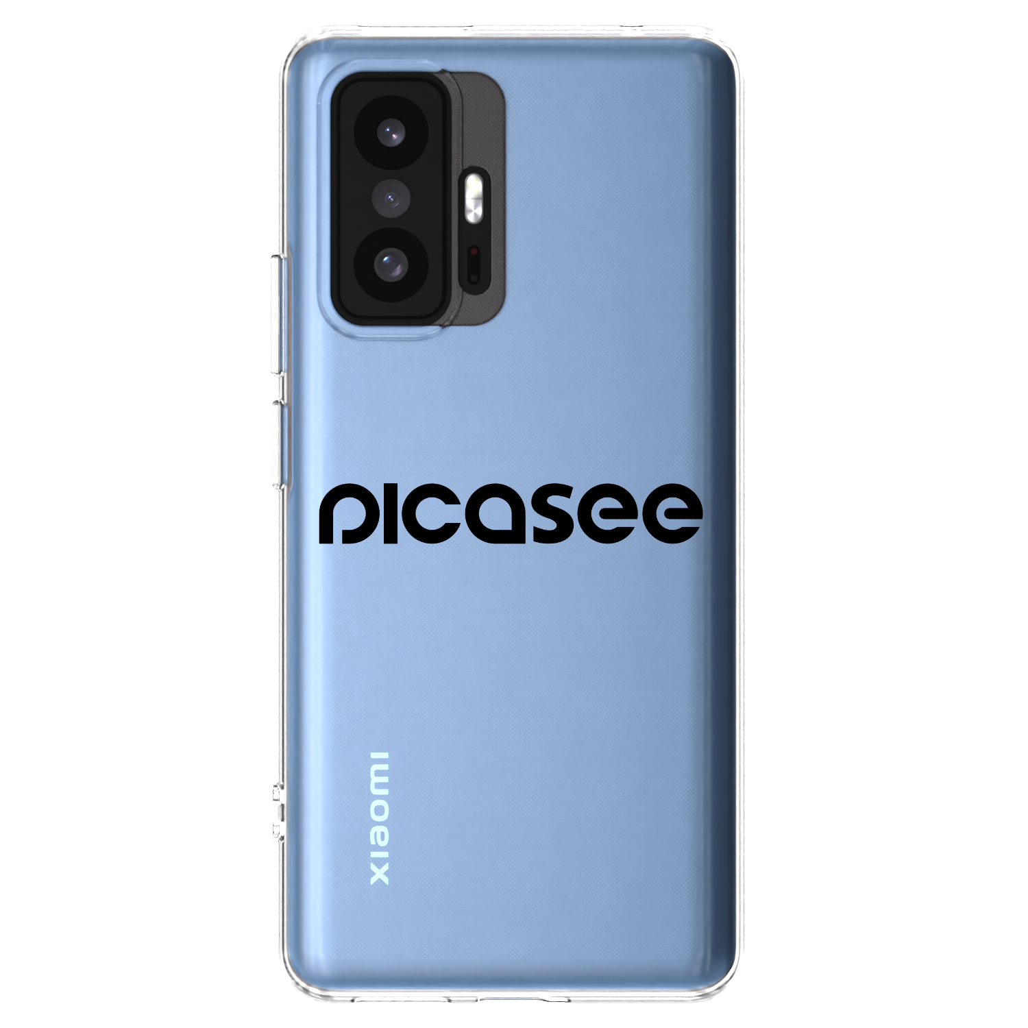 Picasee silikonski prozorni ovitek za Xiaomi 11T Pro - Picasee - new logo - black