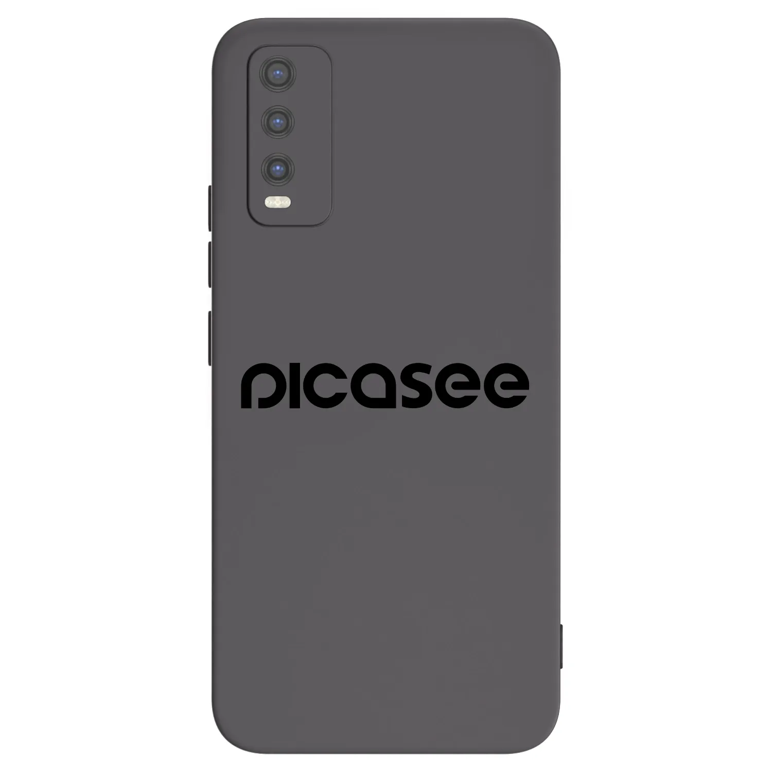 Picasee silikonski črni ovitek za Vivo Y20s - Picasee - new logo - black