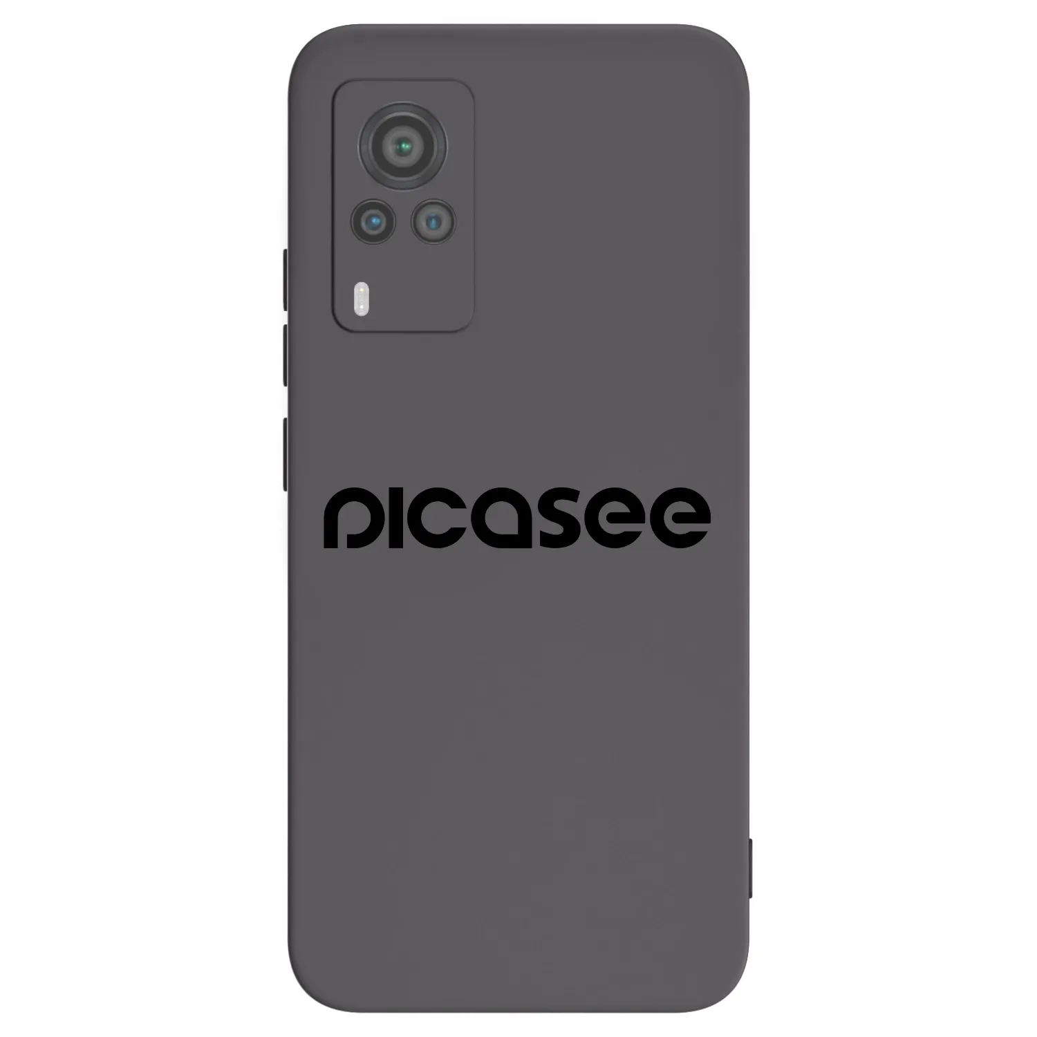 Picasee silikonski črni ovitek za Vivo X60 Pro 5G - Picasee - new logo - black
