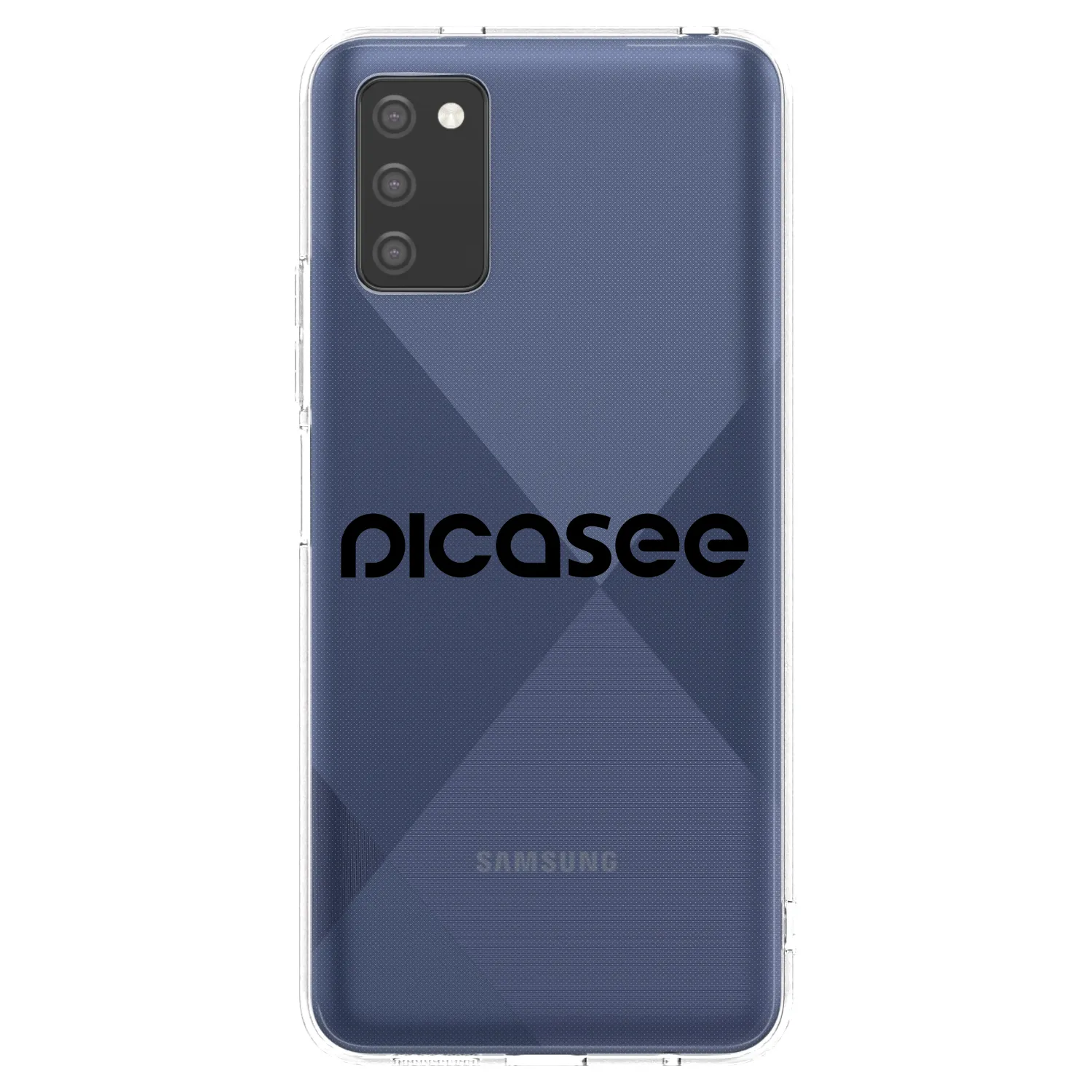 Picasee silikonski prozorni ovitek za Samsung Galaxy A03s A037G - Picasee - new logo - black