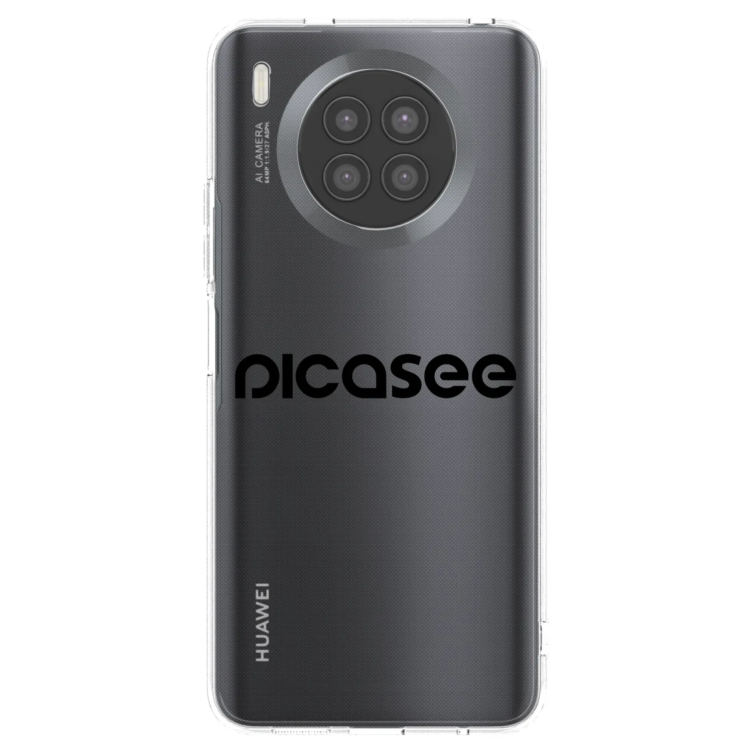 Picasee silikonski prozorni ovitek za Huawei Nova 8i - Picasee - new logo - black