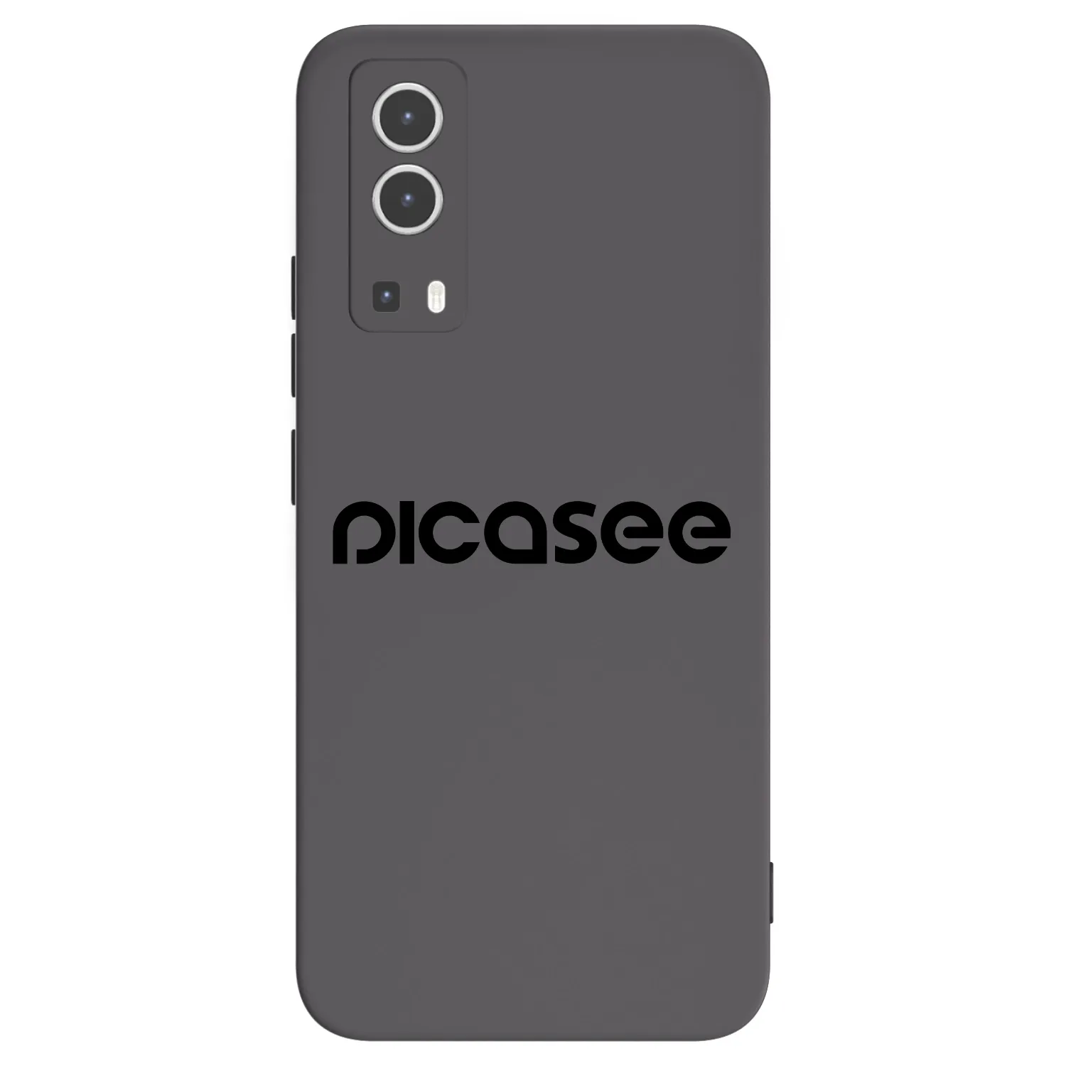 Picasee silikonski črni ovitek za Vivo Y72 5G - Picasee - new logo - black