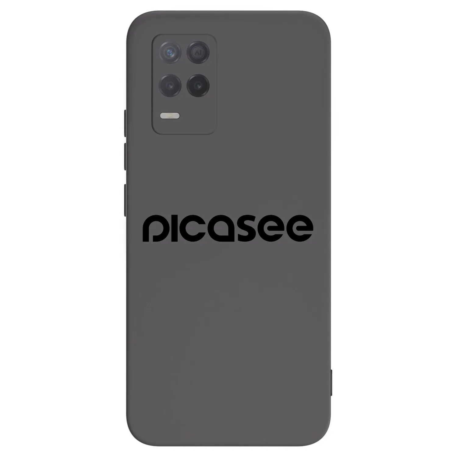 Picasee silikonski črni ovitek za Realme 8 5G - Picasee - new logo - black