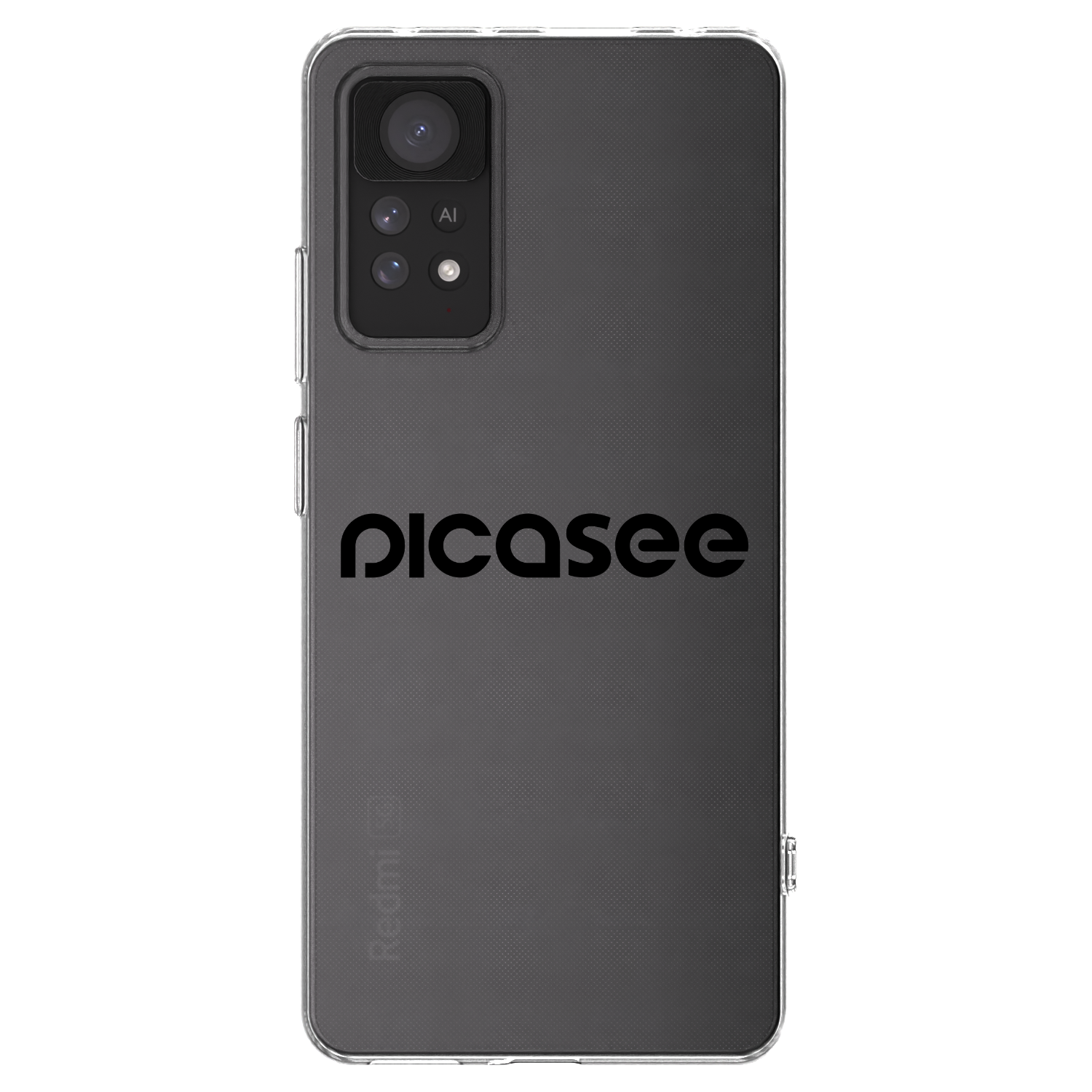 Picasee silikonski prozorni ovitek za Xiaomi Redmi Note 11 Pro - Picasee - new logo - black