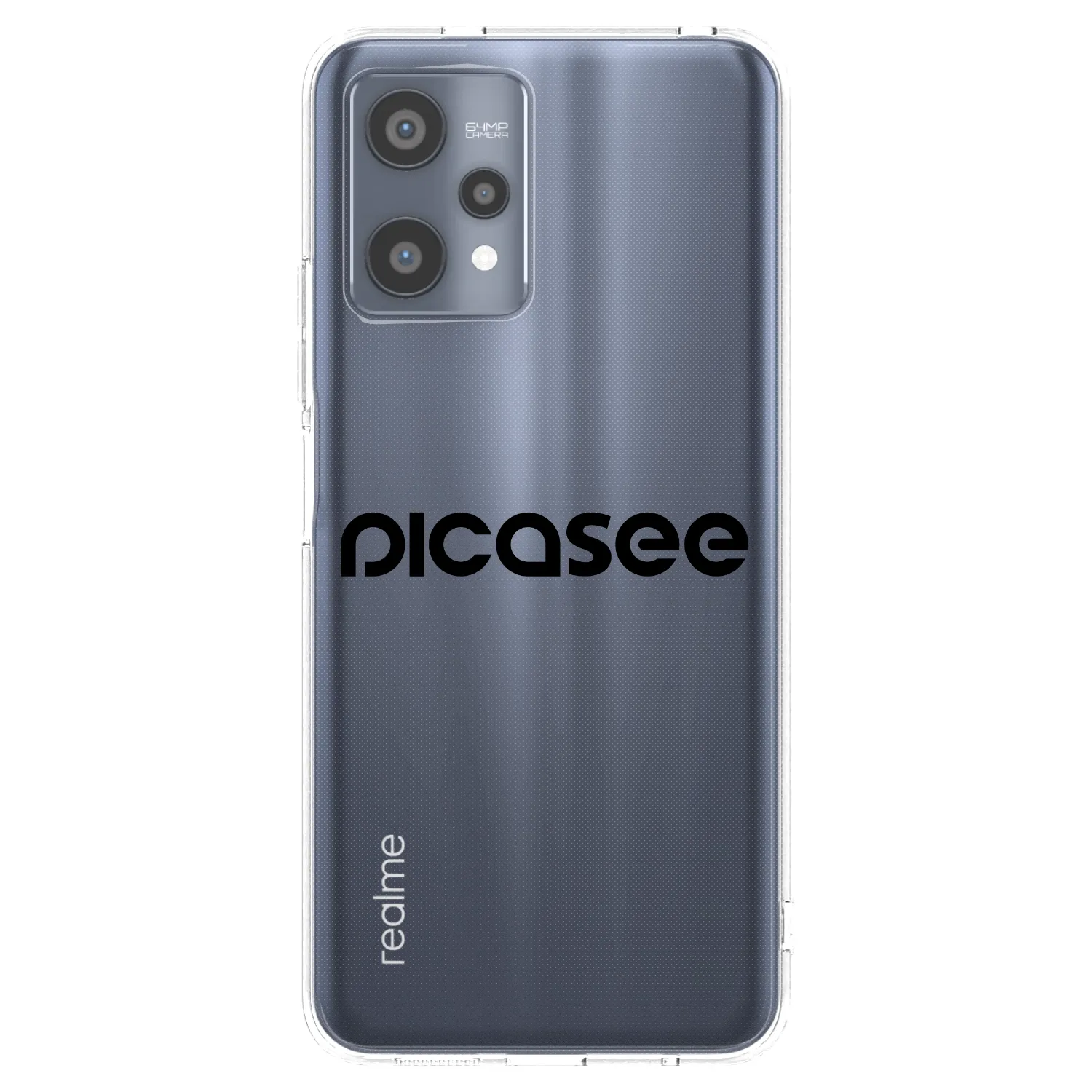 Picasee silikonski prozorni ovitek za Realme 9 Pro 5G - Picasee - new logo - black