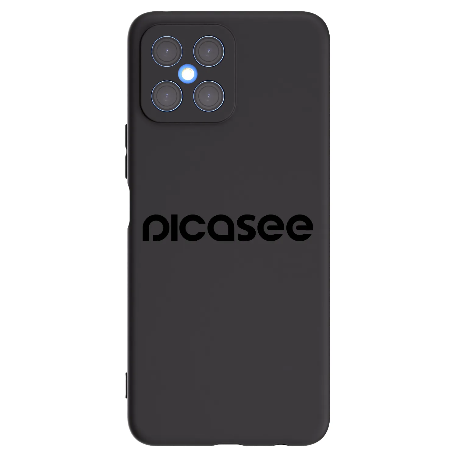 Picasee silikonski črni ovitek za Honor X8 4G - Picasee - new logo - black