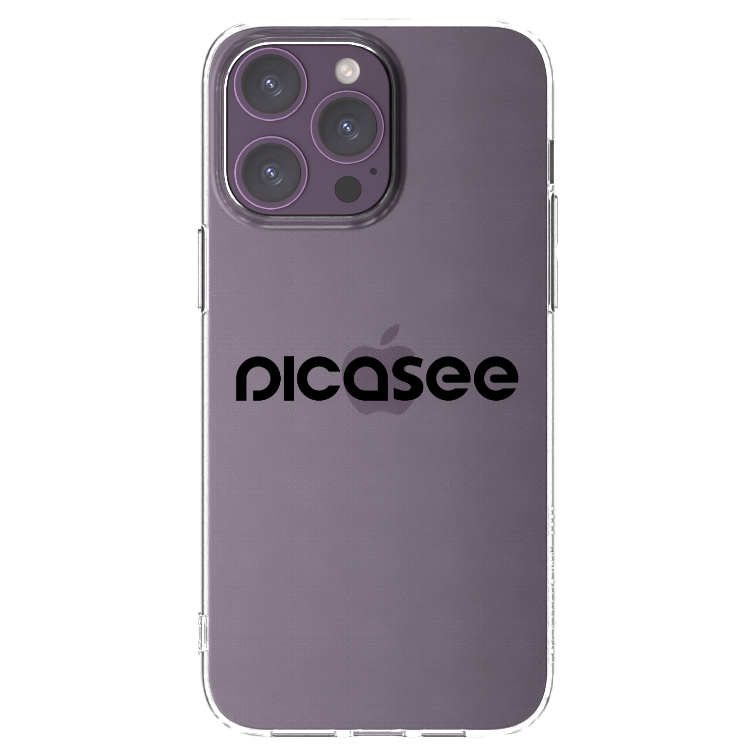Picasee silikonski prozorni ovitek za Apple iPhone 14 Pro Max - Picasee - new logo - black