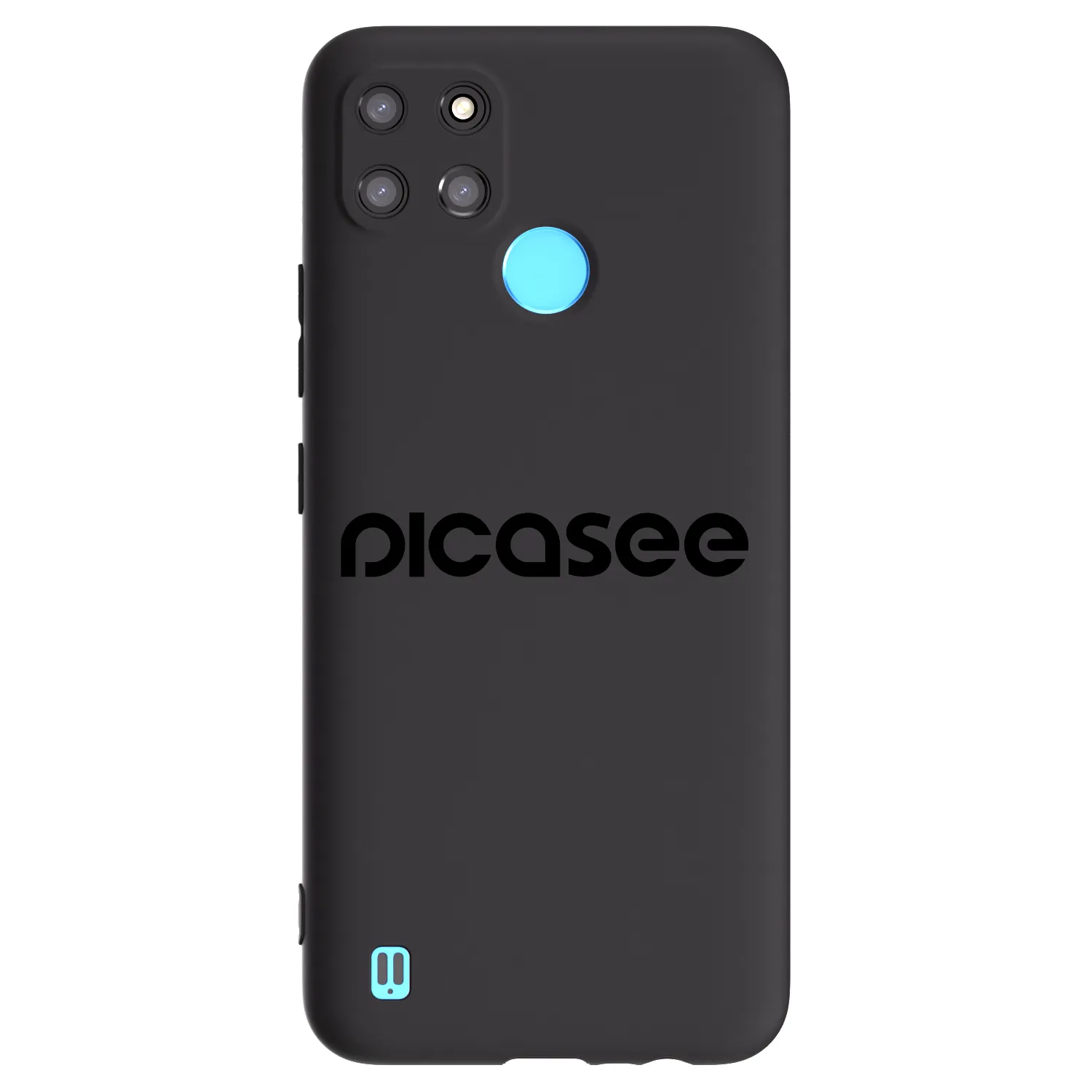 Picasee silikonski črni ovitek za Realme C21Y - Picasee - new logo - black