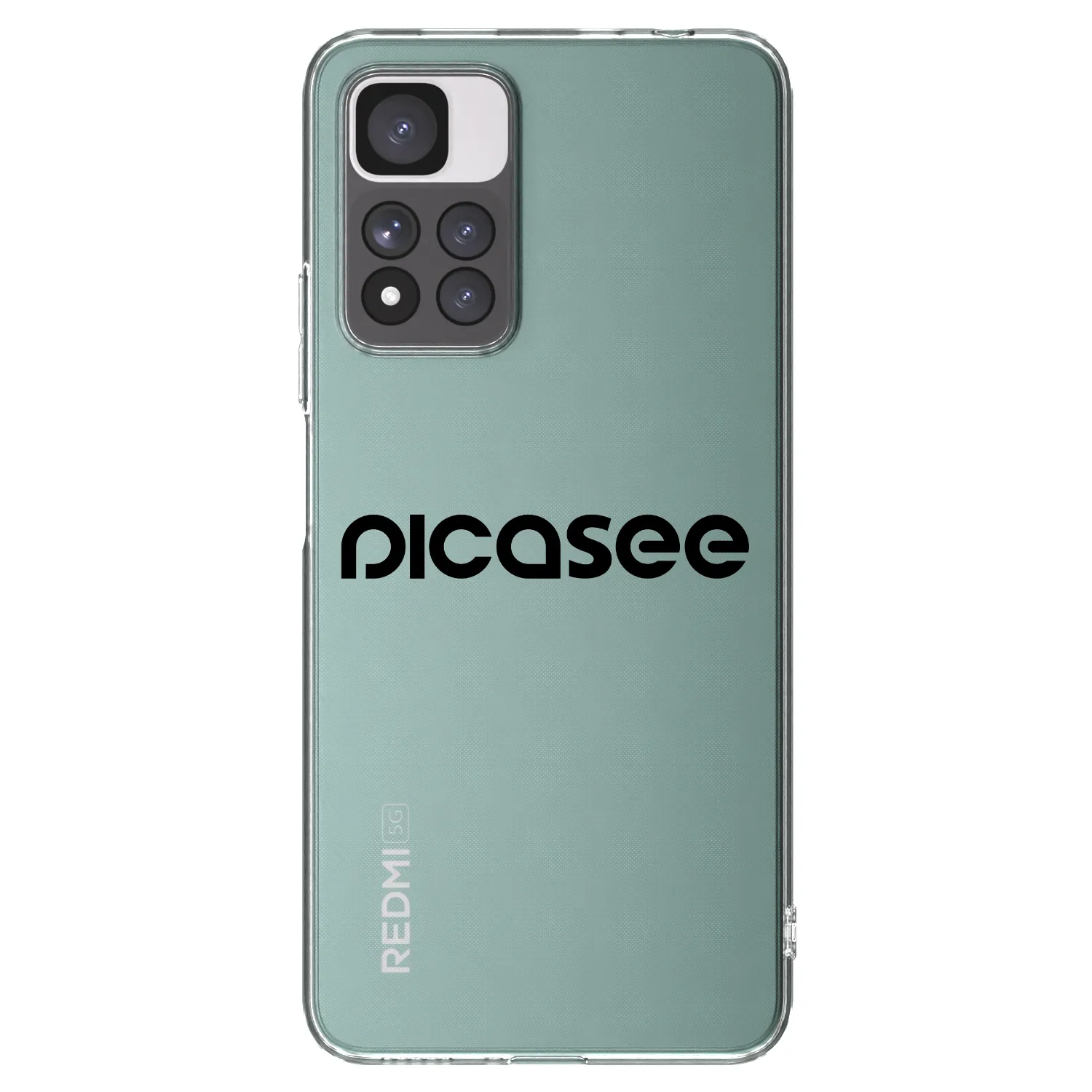 Picasee silikonski prozorni ovitek za Xiaomi Redmi Note 11 Pro+ 5G - Picasee - new logo - black