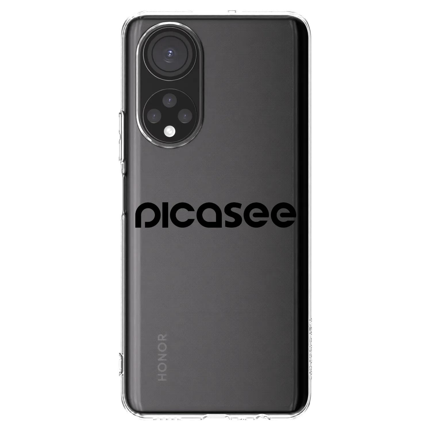 Picasee silikonski prozorni ovitek za Honor X7 - Picasee - new logo - black