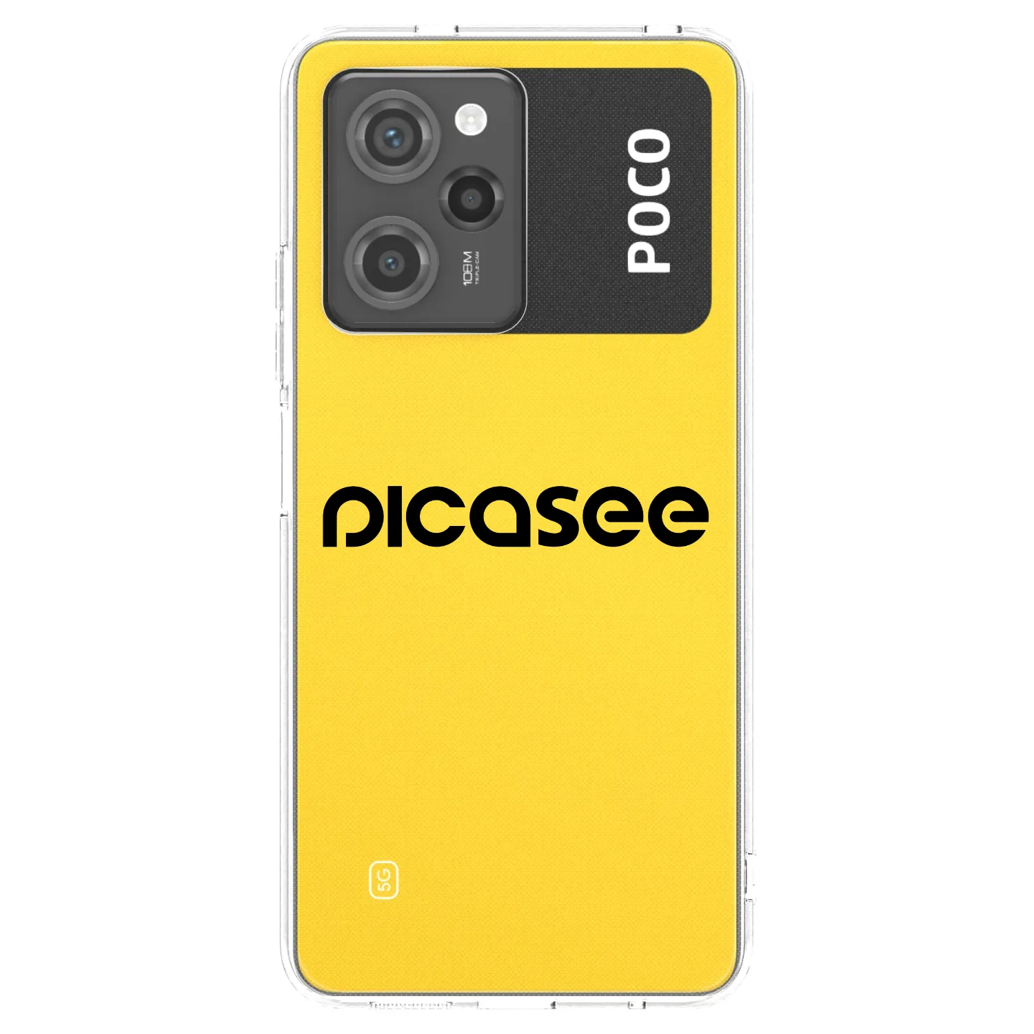 Picasee silikonski črni ovitek za Xiaomi Poco X5 Pro - Picasee - new logo - black