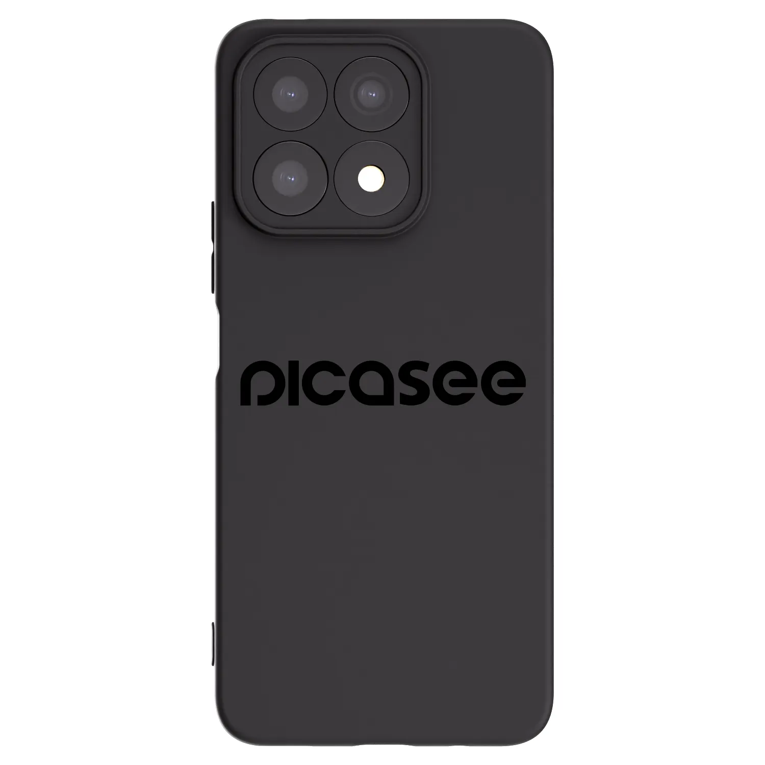 Picasee silikonski črni ovitek za Honor X8a - Picasee - new logo - black
