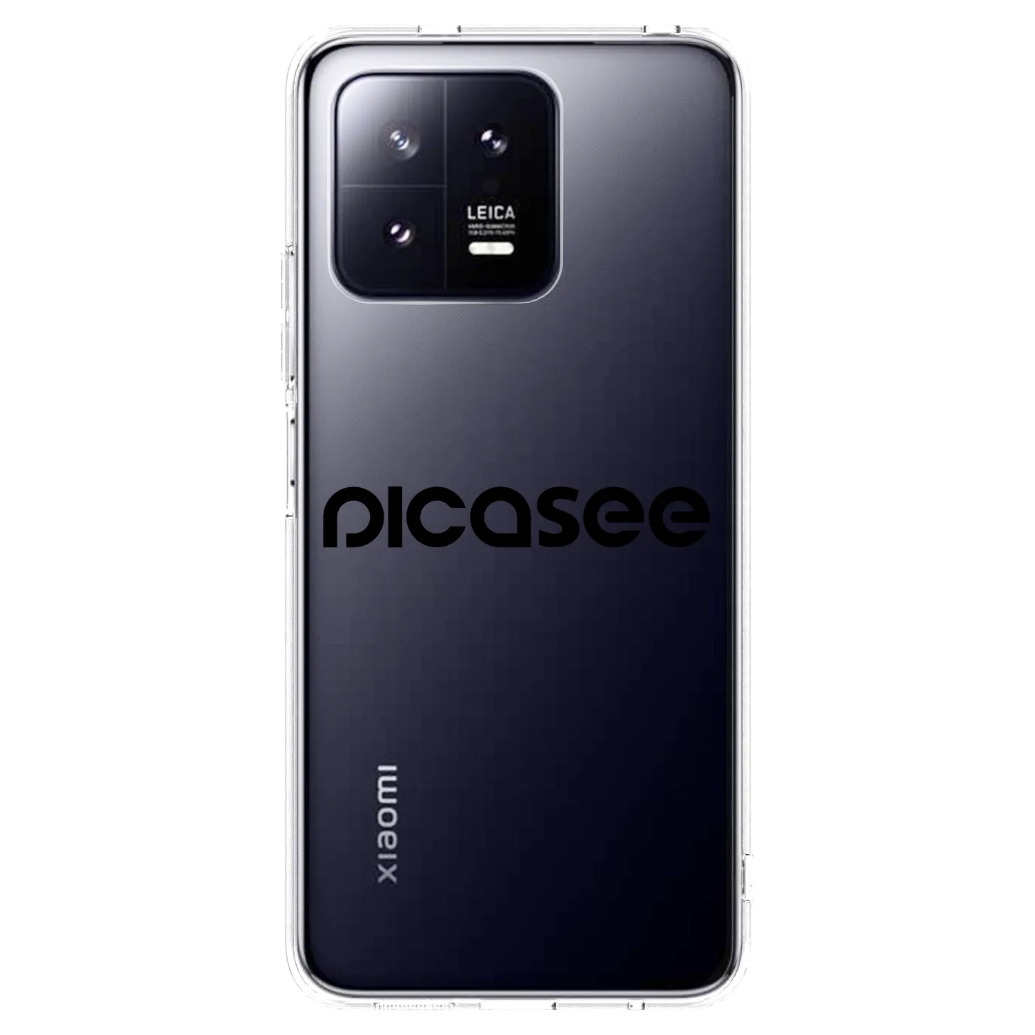 Picasee silikonski prozorni ovitek za Xiaomi 13 Pro - Picasee - new logo - black