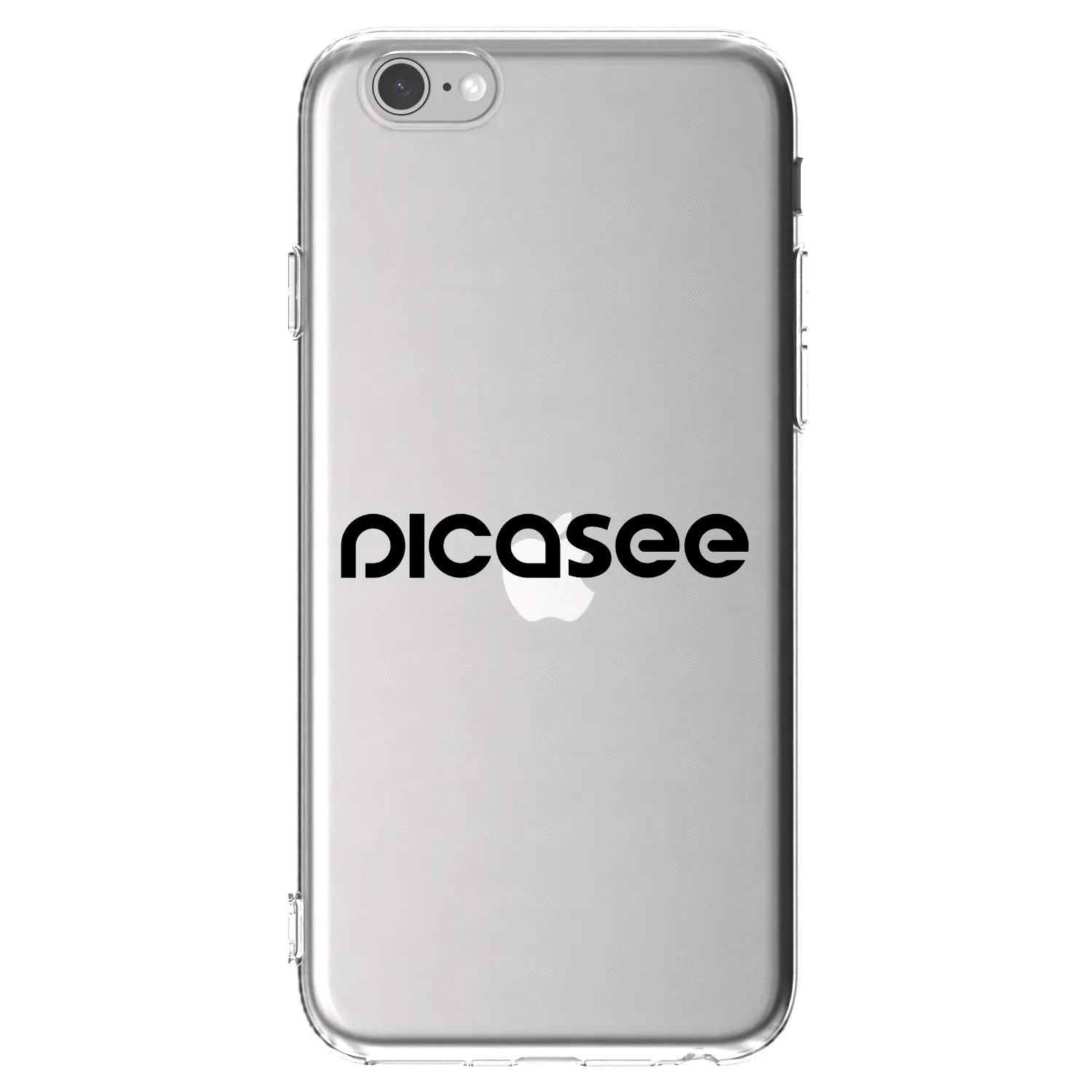 Picasee silikonski prozorni ovitek za Apple iPhone 6/6S - Picasee - new logo - black