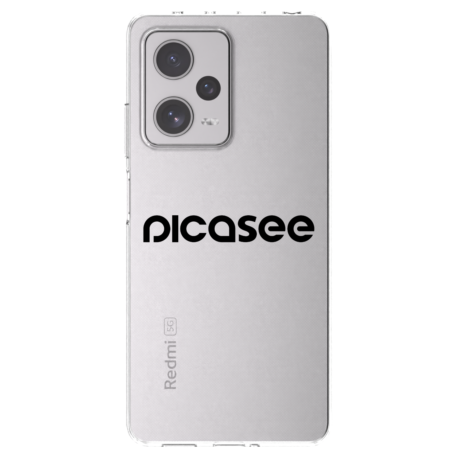 Picasee silikonski prozorni ovitek za Xiaomi Redmi Note 12 Pro+ 5G - Picasee - new logo - black