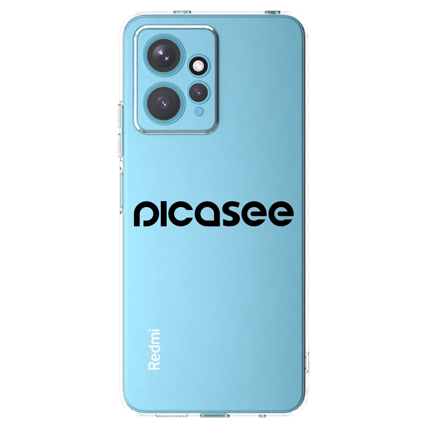 Picasee silikonski prozorni ovitek za Xiaomi Redmi Note 12 4G - Picasee - new logo - black