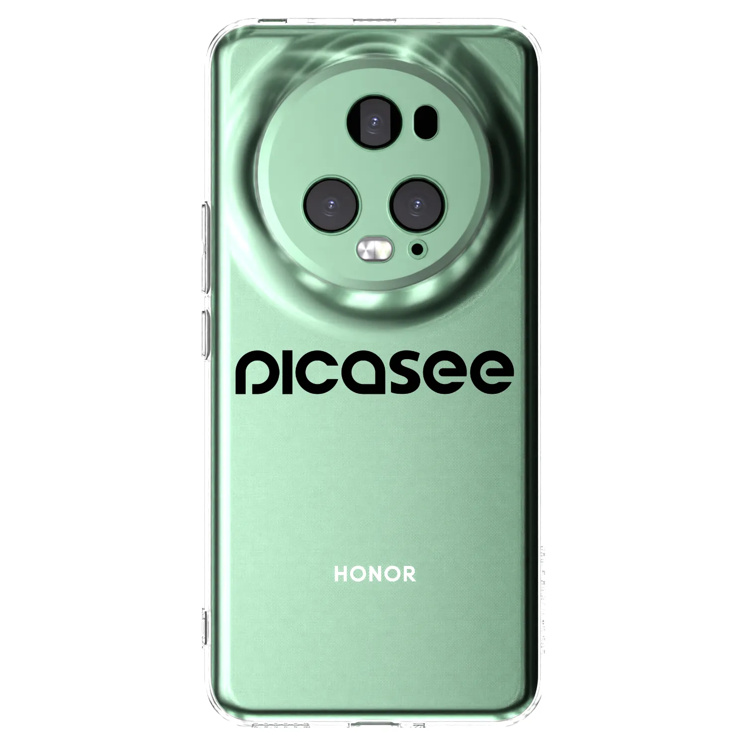 Picasee silikonski prozorni ovitek za Honor Magic5 Pro - Picasee - new logo - black