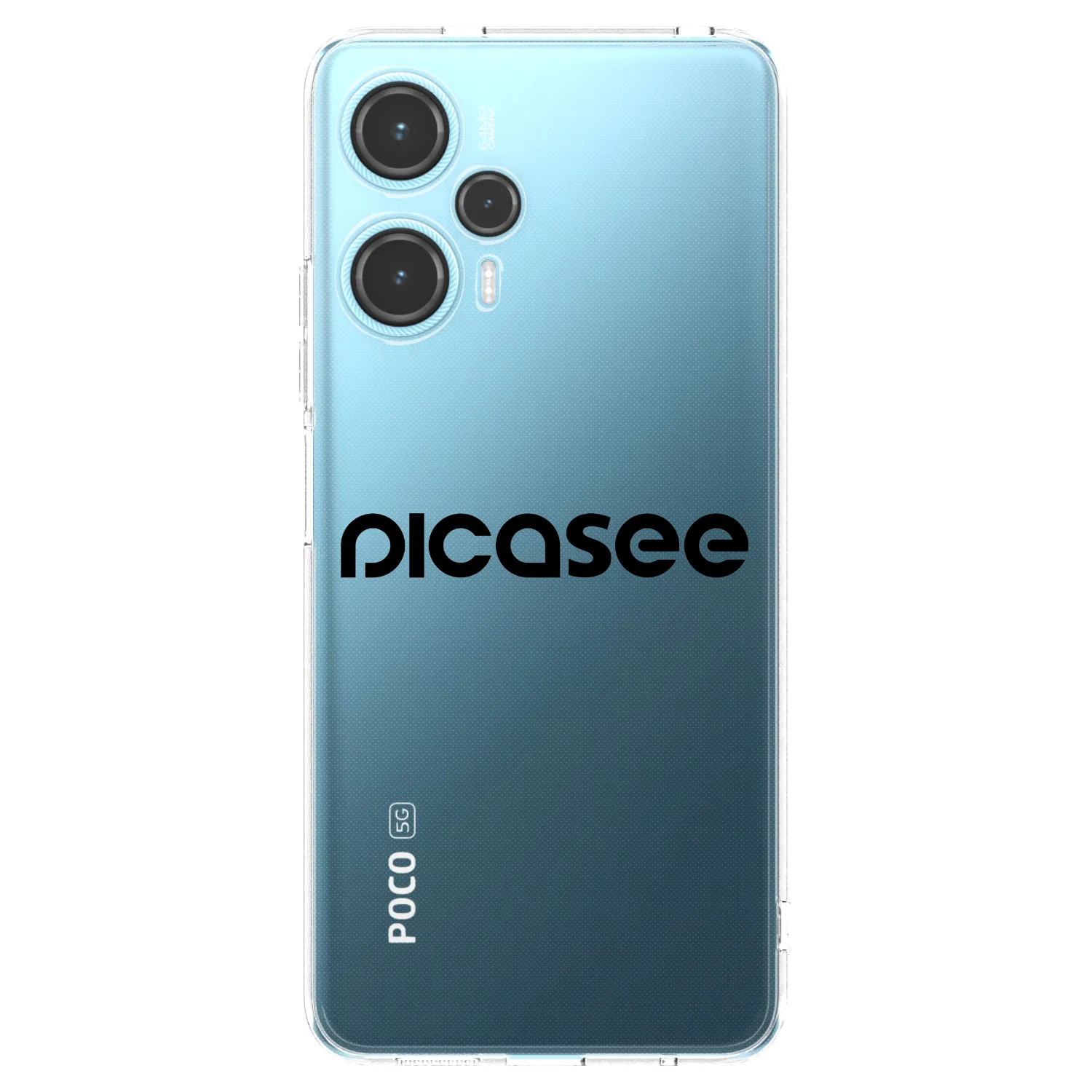 Picasee silikonski prozorni ovitek za Xiaomi Poco F5 - Picasee - new logo - black