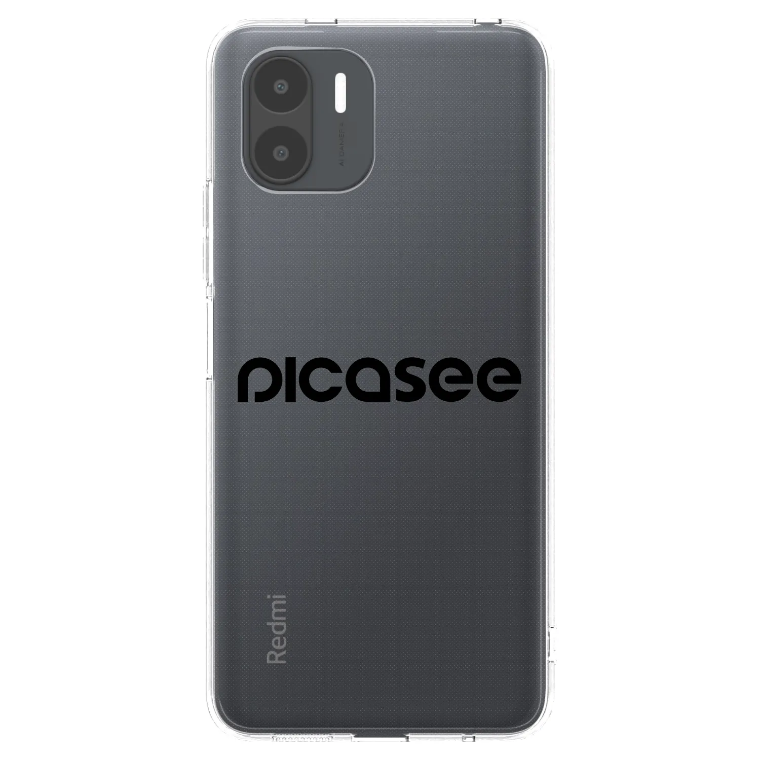 Picasee silikonski prozorni ovitek za Xiaomi Redmi A2 - Picasee - new logo - black