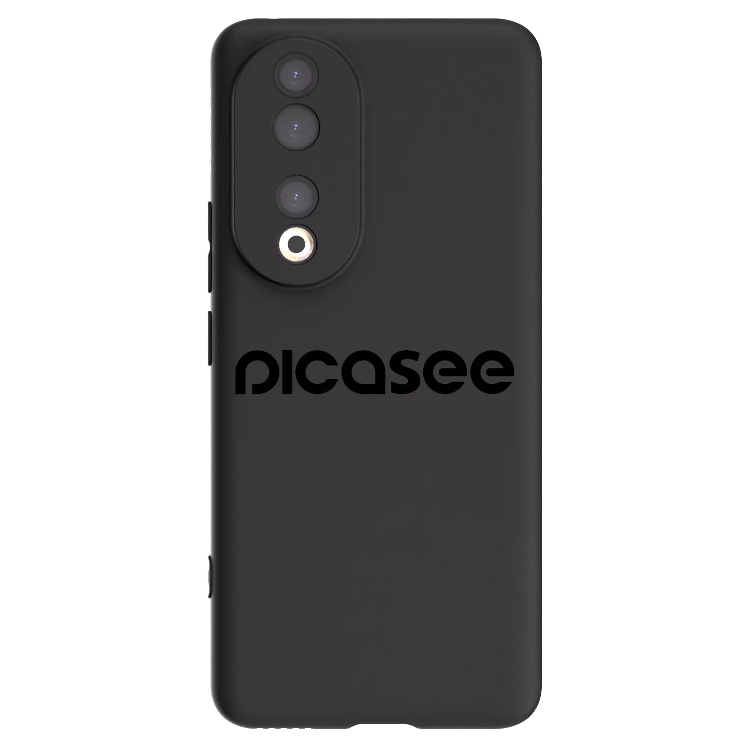 Picasee silikonski črni ovitek za Honor 90 5G - Picasee - new logo - black