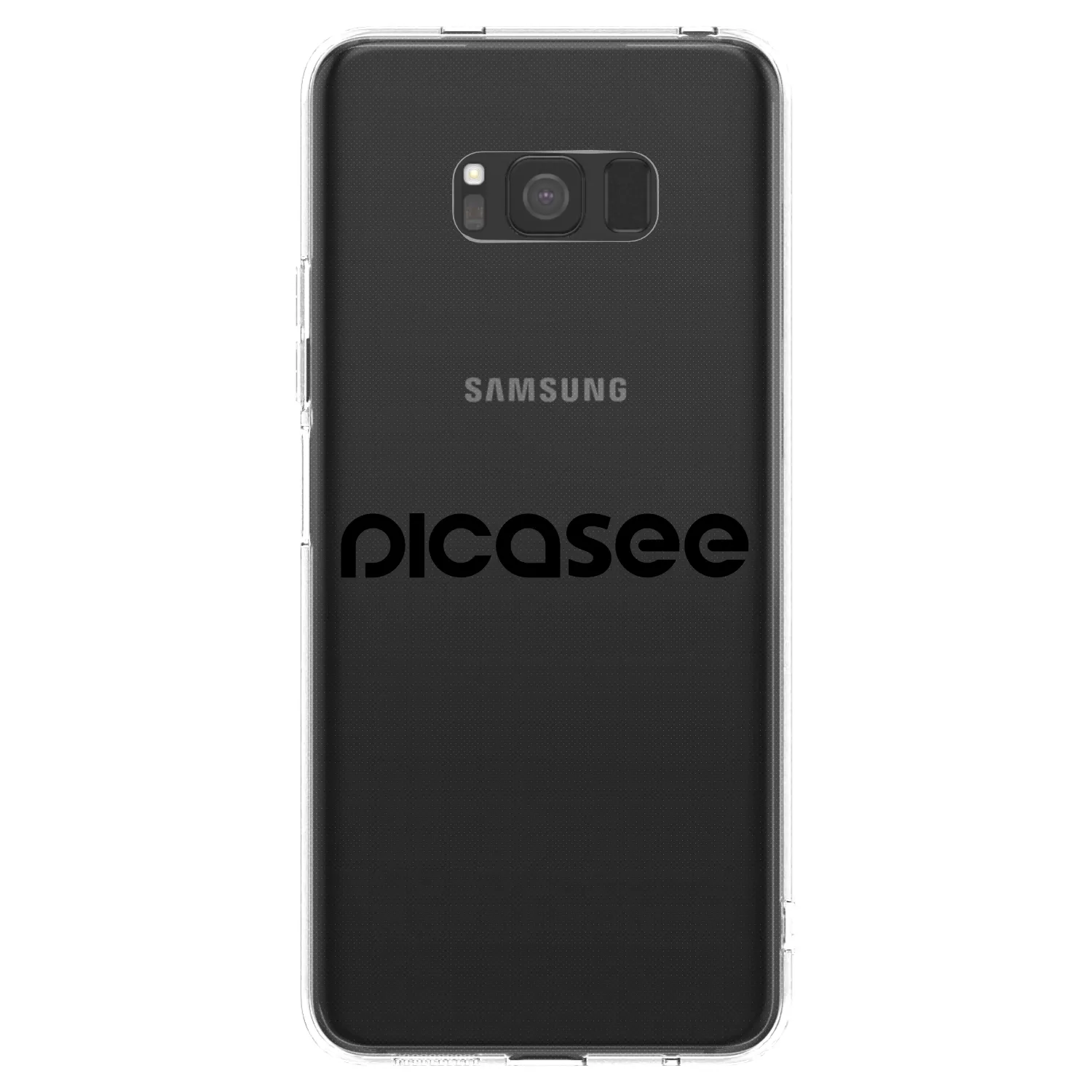 Picasee silikonski prozorni ovitek za Samsung Galaxy S8 G950F - Picasee - new logo - black
