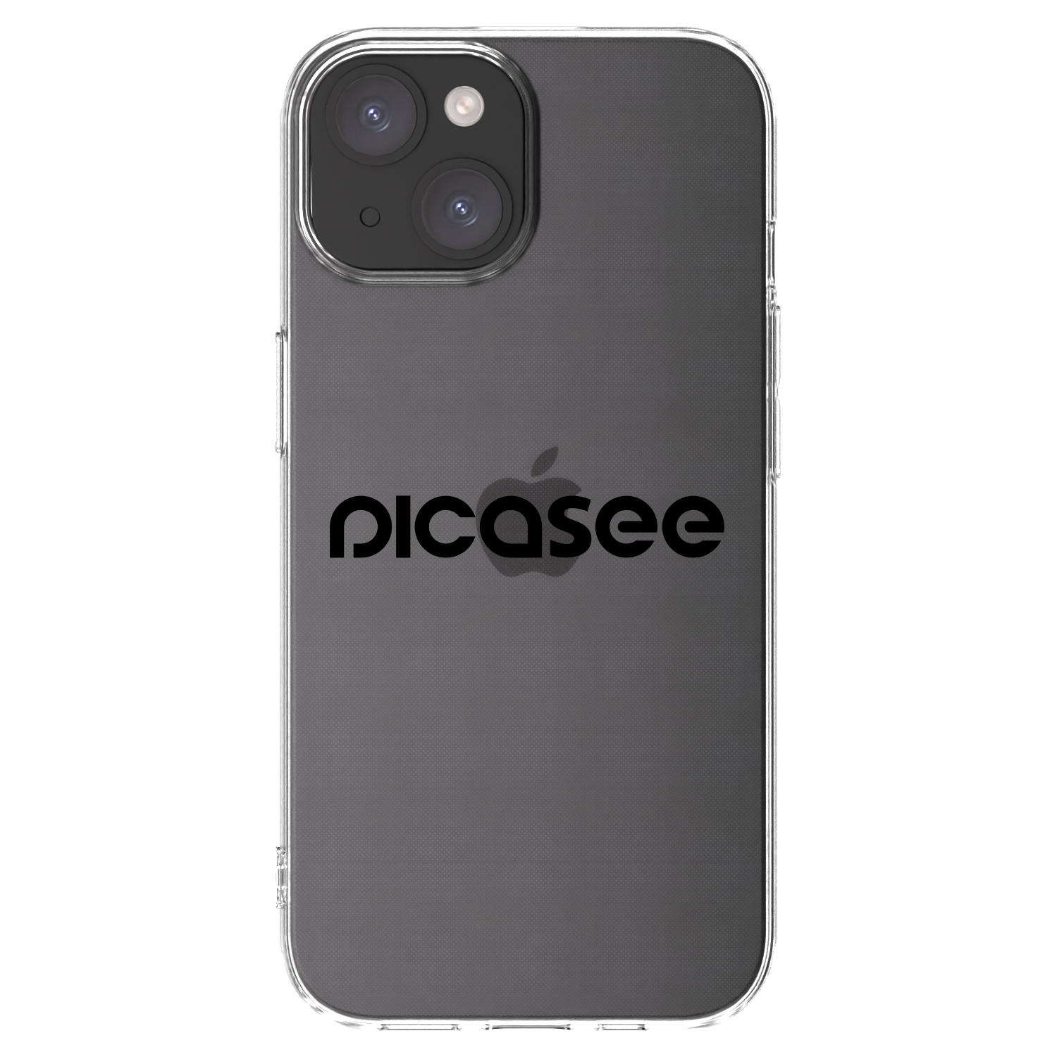 Picasee silikonski prozorni ovitek za Apple iPhone 15 - Picasee - new logo - black