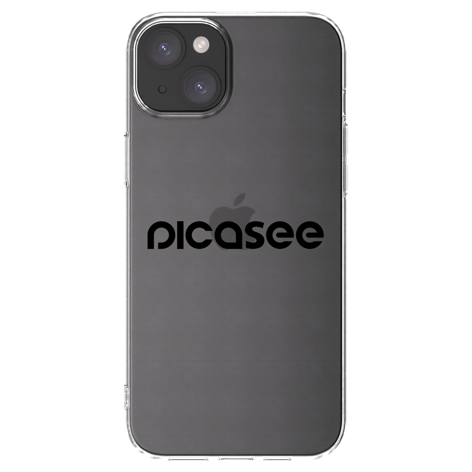 Picasee silikonski prozorni ovitek za Apple iPhone 15 Plus - Picasee - new logo - black