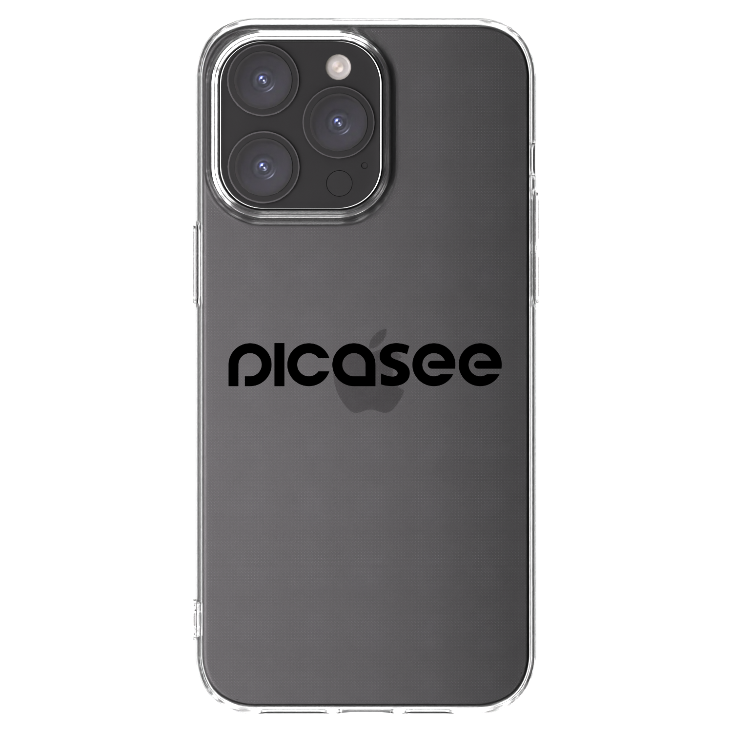 Picasee silikonski prozorni ovitek za Apple iPhone 15 Pro Max - Picasee - new logo - black