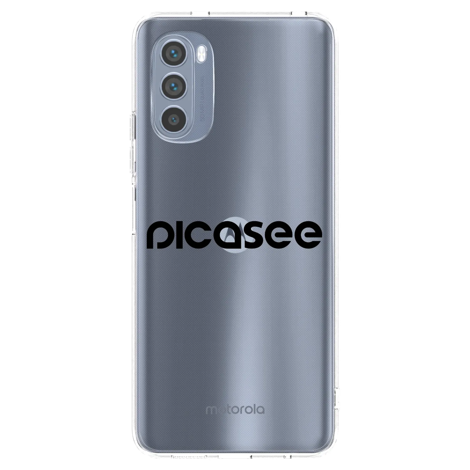 Picasee silikonski prozorni ovitek za Motorola Moto G62 - Picasee - new logo - black