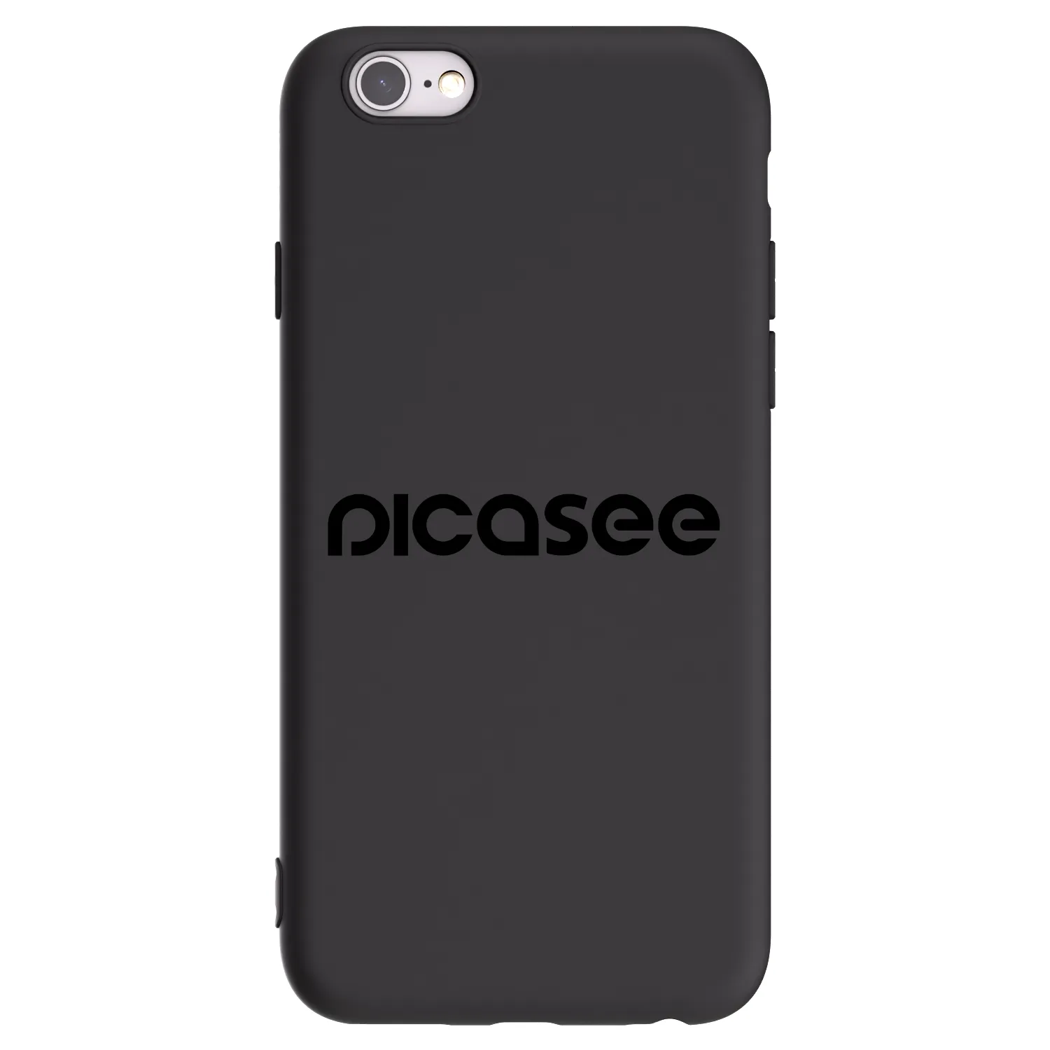 Picasee silikonski črni ovitek za Apple iPhone 6/6S - Picasee - new logo - black