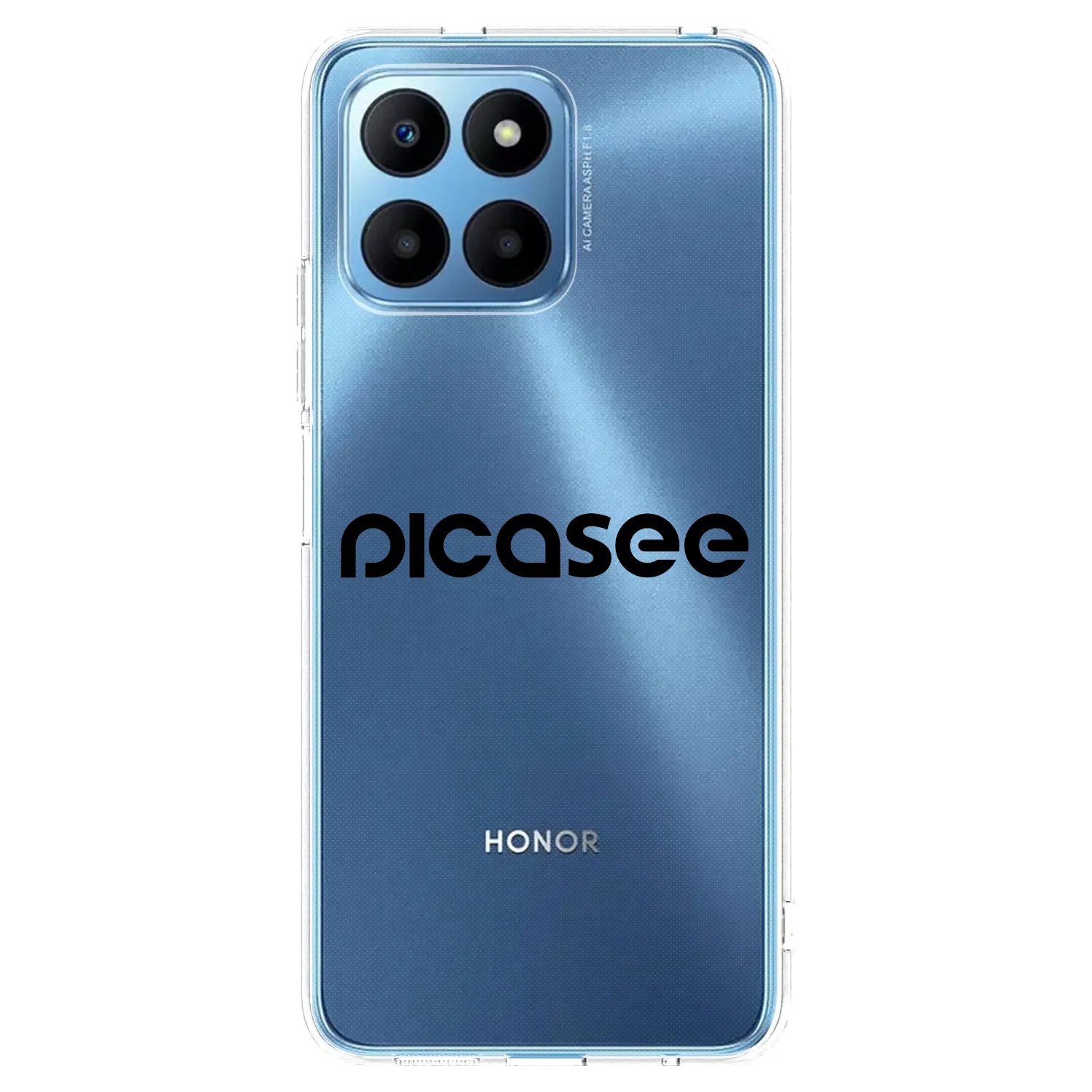 Picasee silikonski prozorni ovitek za Honor 70 Lite - Picasee - new logo - black