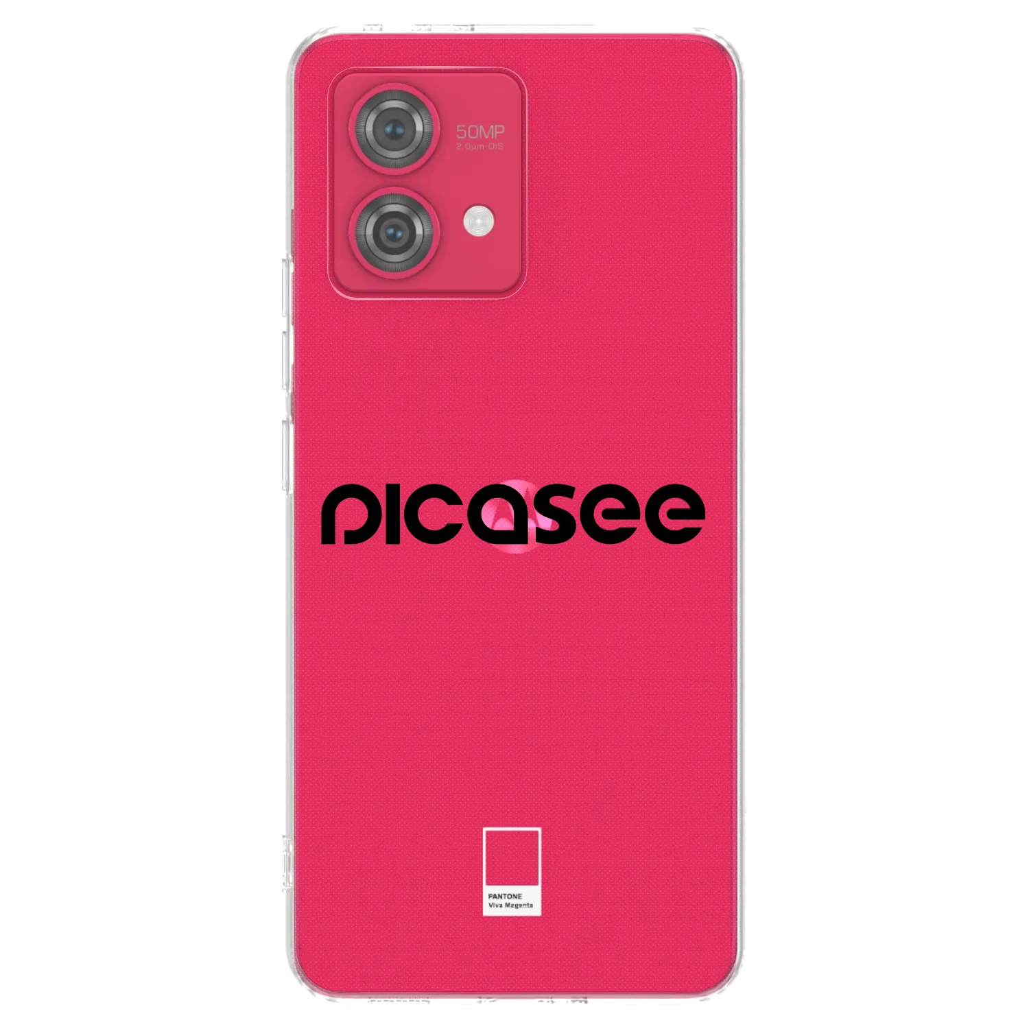 Picasee silikonski prozorni ovitek za Motorola Moto G84 5G - Picasee - new logo - black