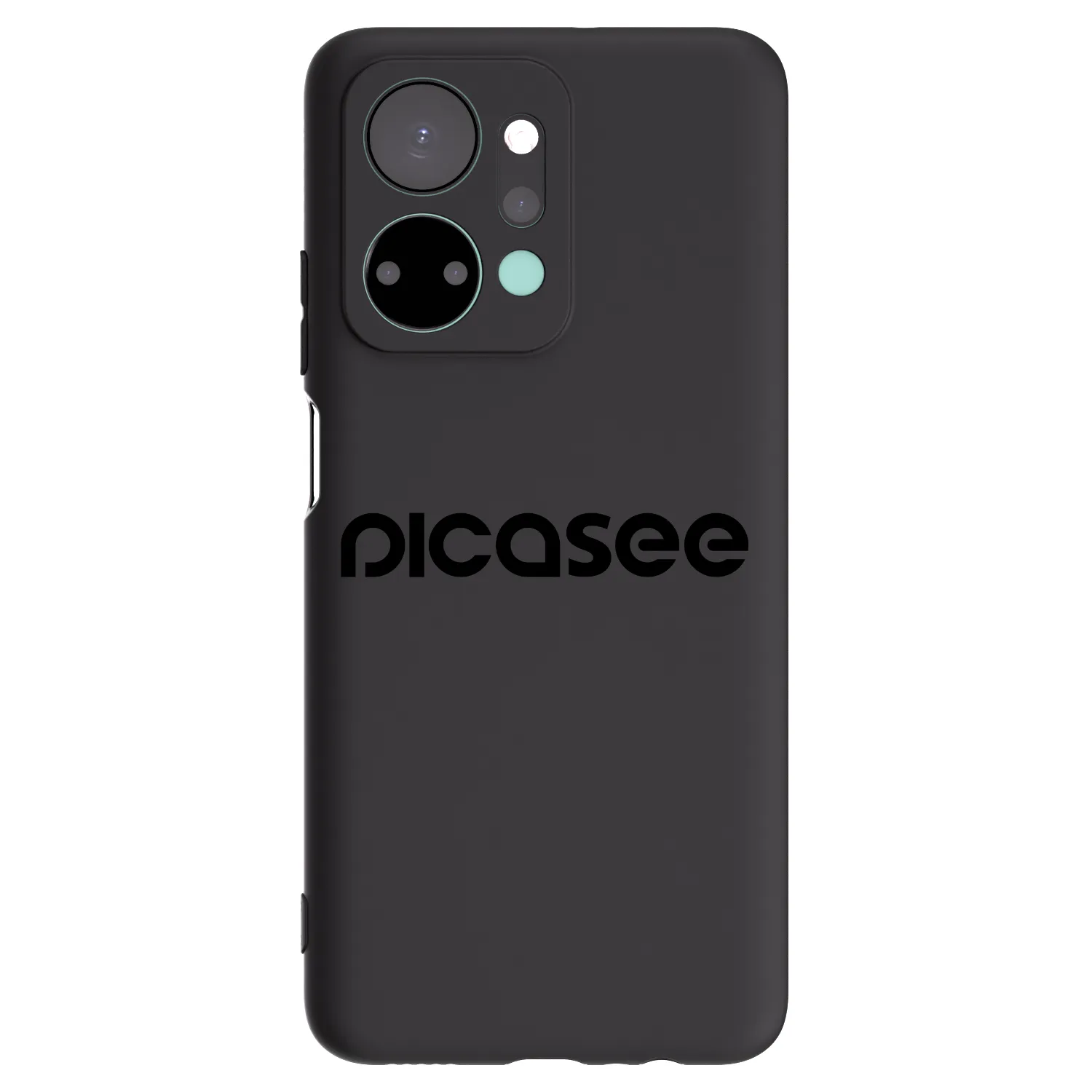 Picasee silikonski črni ovitek za Honor X7a - Picasee - new logo - black