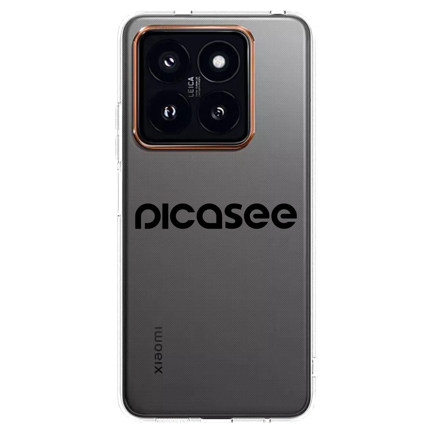 Picasee silikonski prozorni ovitek za Xiaomi 14 Pro - Picasee - new logo - black