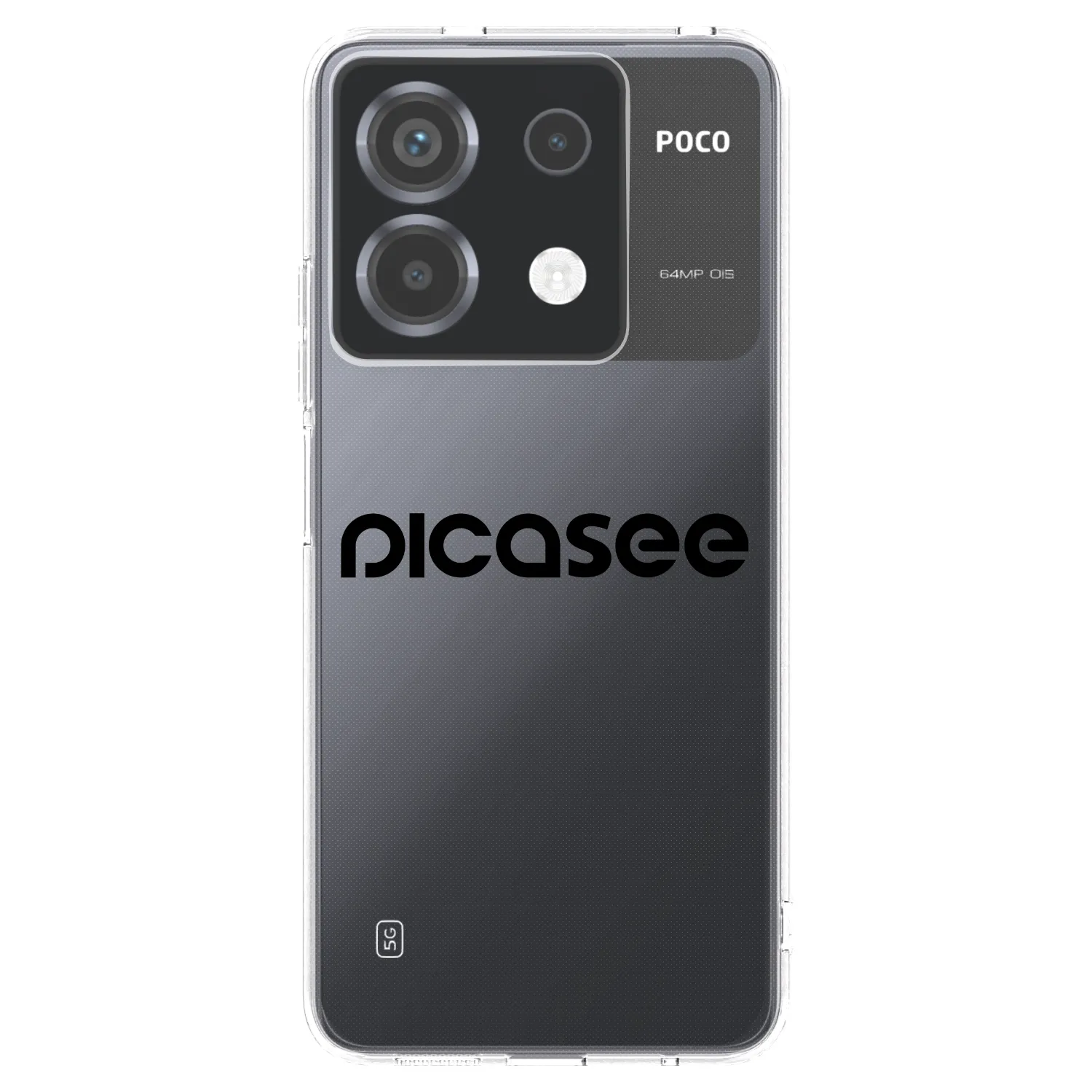 Picasee silikonski prozorni ovitek za Xiaomi Poco X6 - Picasee - new logo - black
