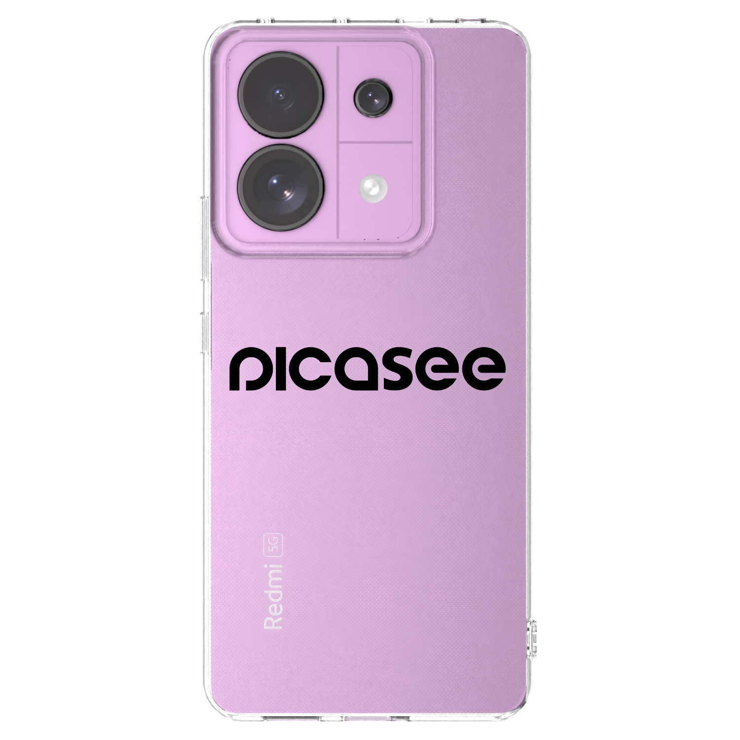 Picasee silikonski prozorni ovitek za Xiaomi Redmi Note 13 Pro 5G - Picasee - new logo - black