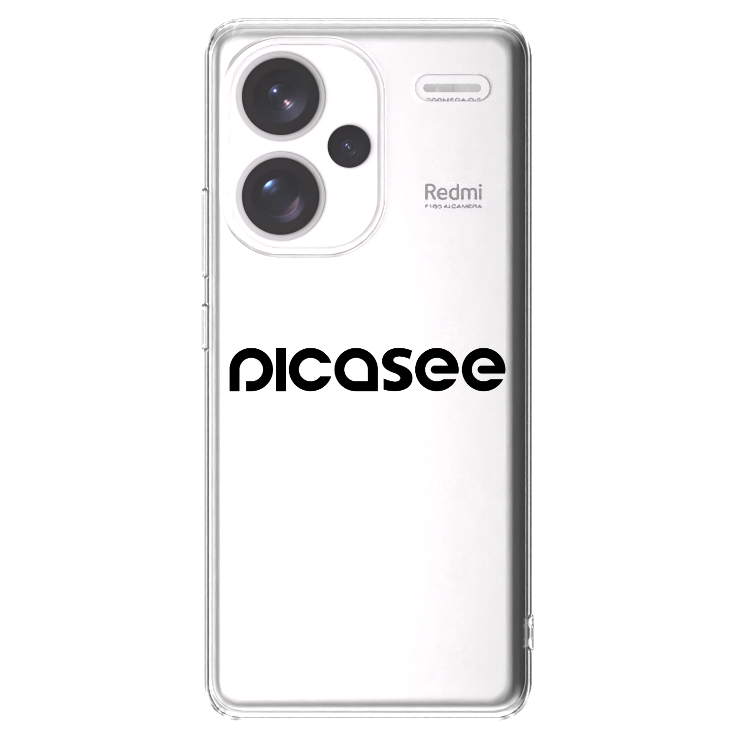 Picasee silikonski prozorni ovitek za Xiaomi Redmi Note 13 Pro+ 5G - Picasee - new logo - black