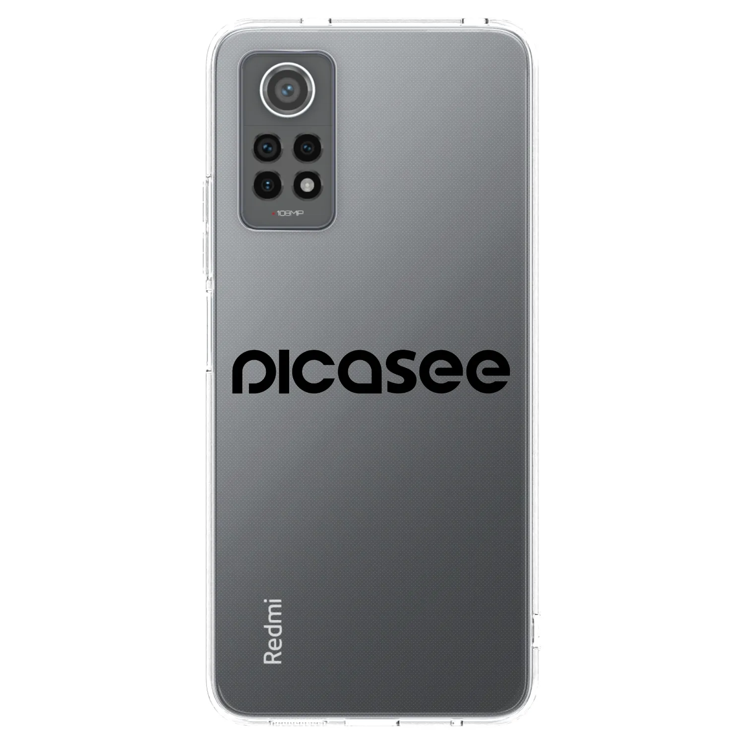 Picasee silikonski prozorni ovitek za Xiaomi Redmi Note 12 Pro 4G - Picasee - new logo - black